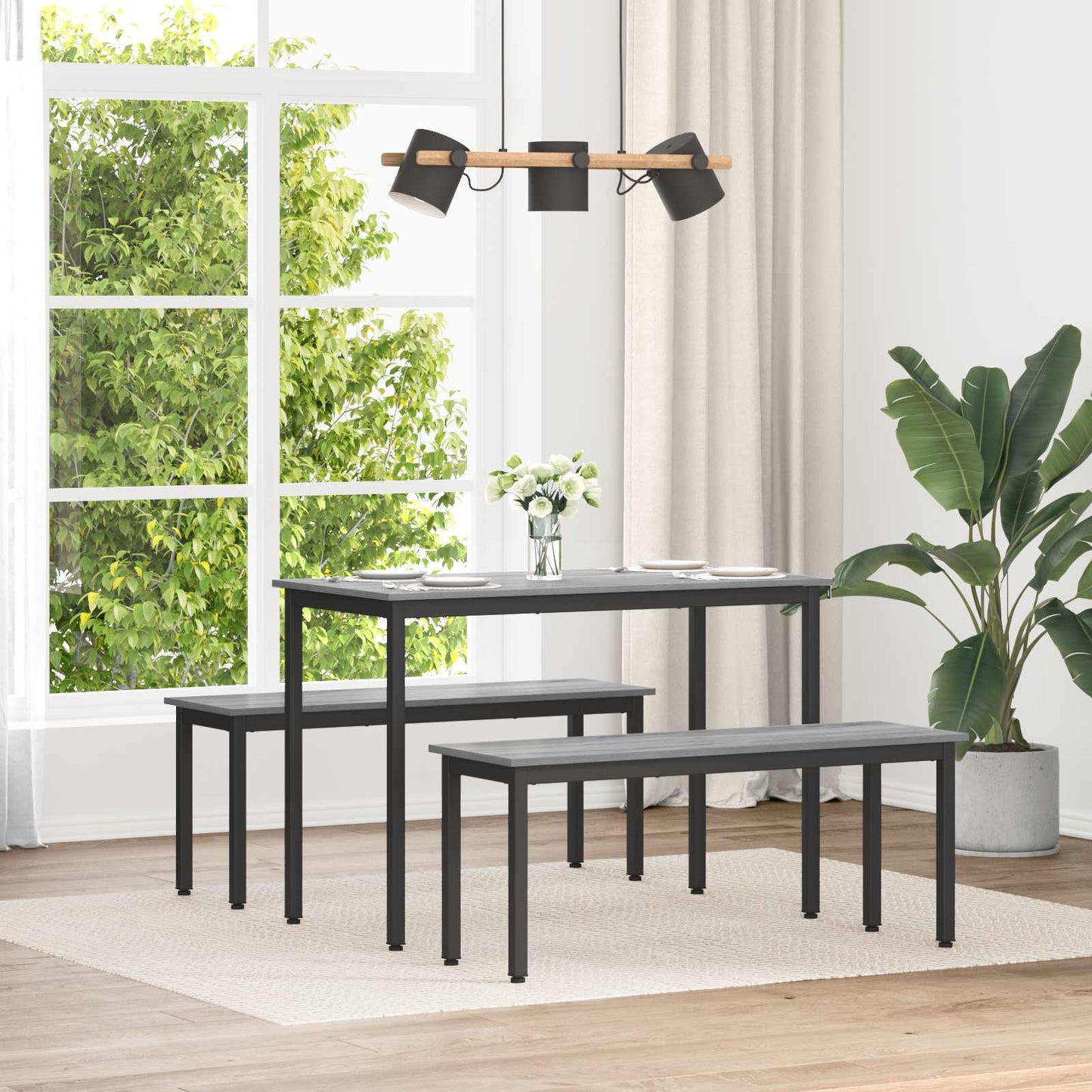 benk Grå Sonoma 110 x 35 x 45 cm Konstruert tre