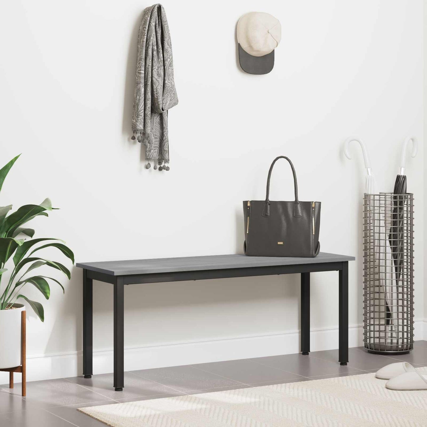 benk Grå Sonoma 110 x 35 x 45 cm Konstruert tre