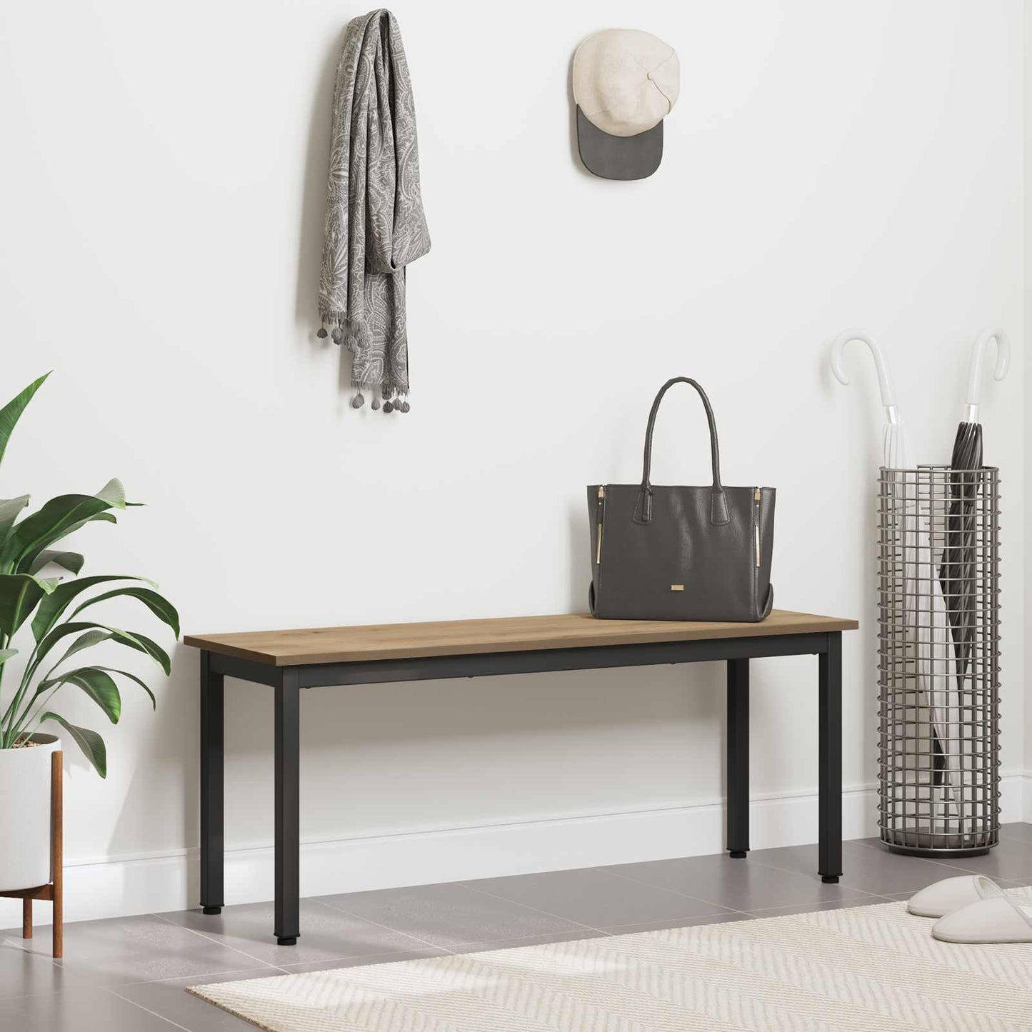 benk Kunstnerisk Eik 110 x 35 x 45 cm Konstruert tre