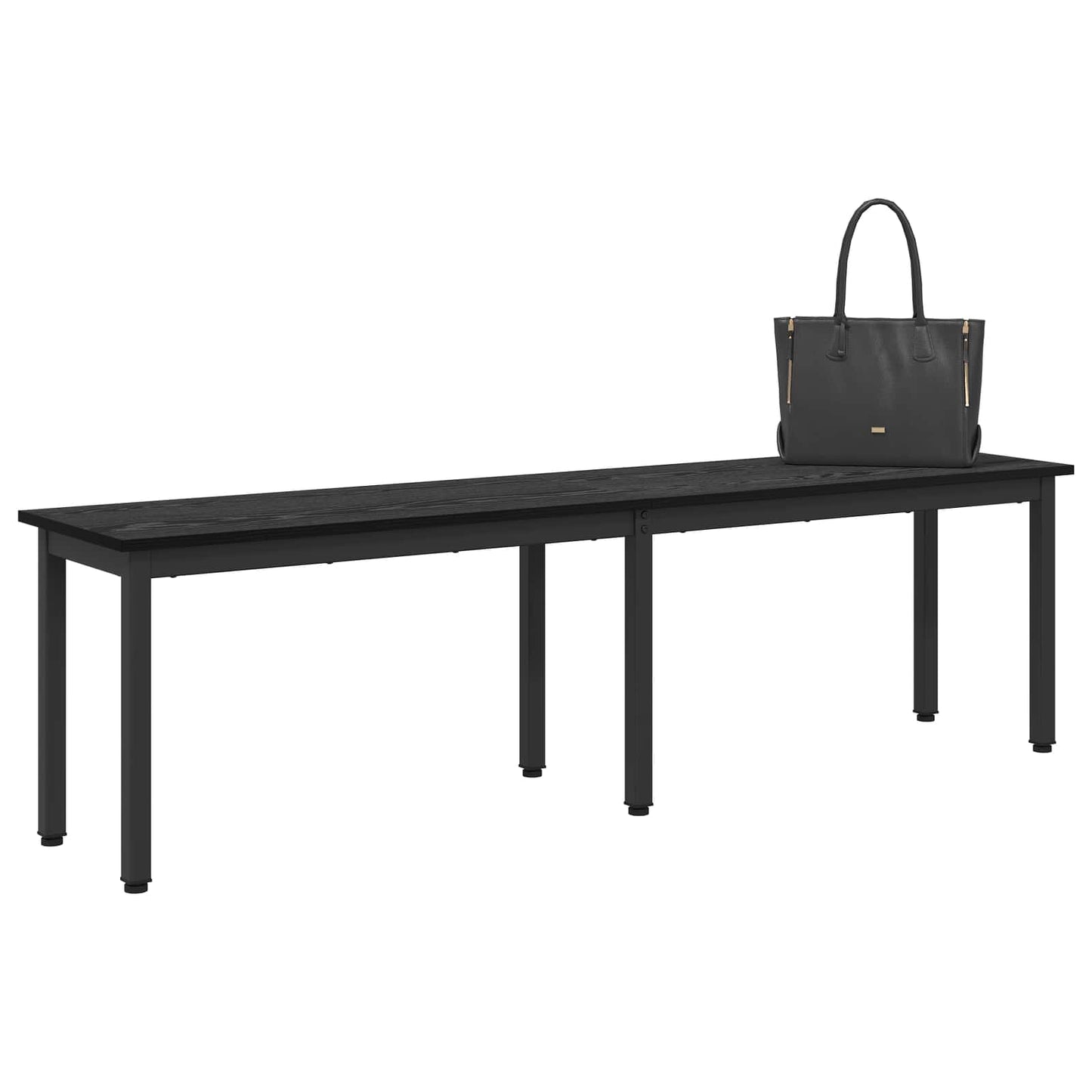 benk Svart Eik 160 x 35 x 45 cm Konstruert tre