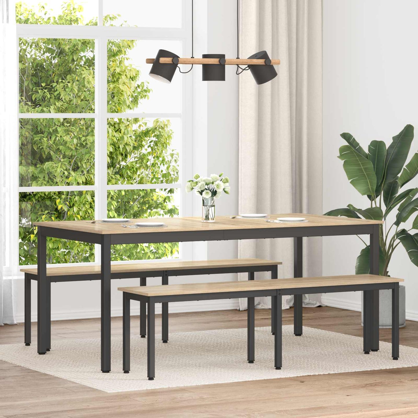 benk Sonoma 160 x 35 x 45 cm Konstruert tre