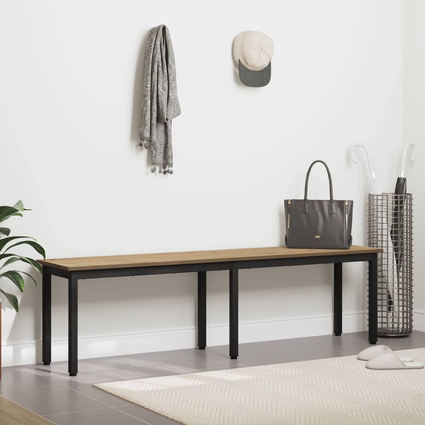 benk Kunstnerisk Eik 160 x 35 x 45 cm Konstruert tre