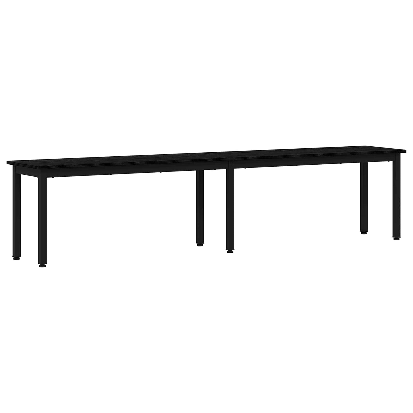 benk Svart Eik 200 x 35 x 45 cm Konstruert tre
