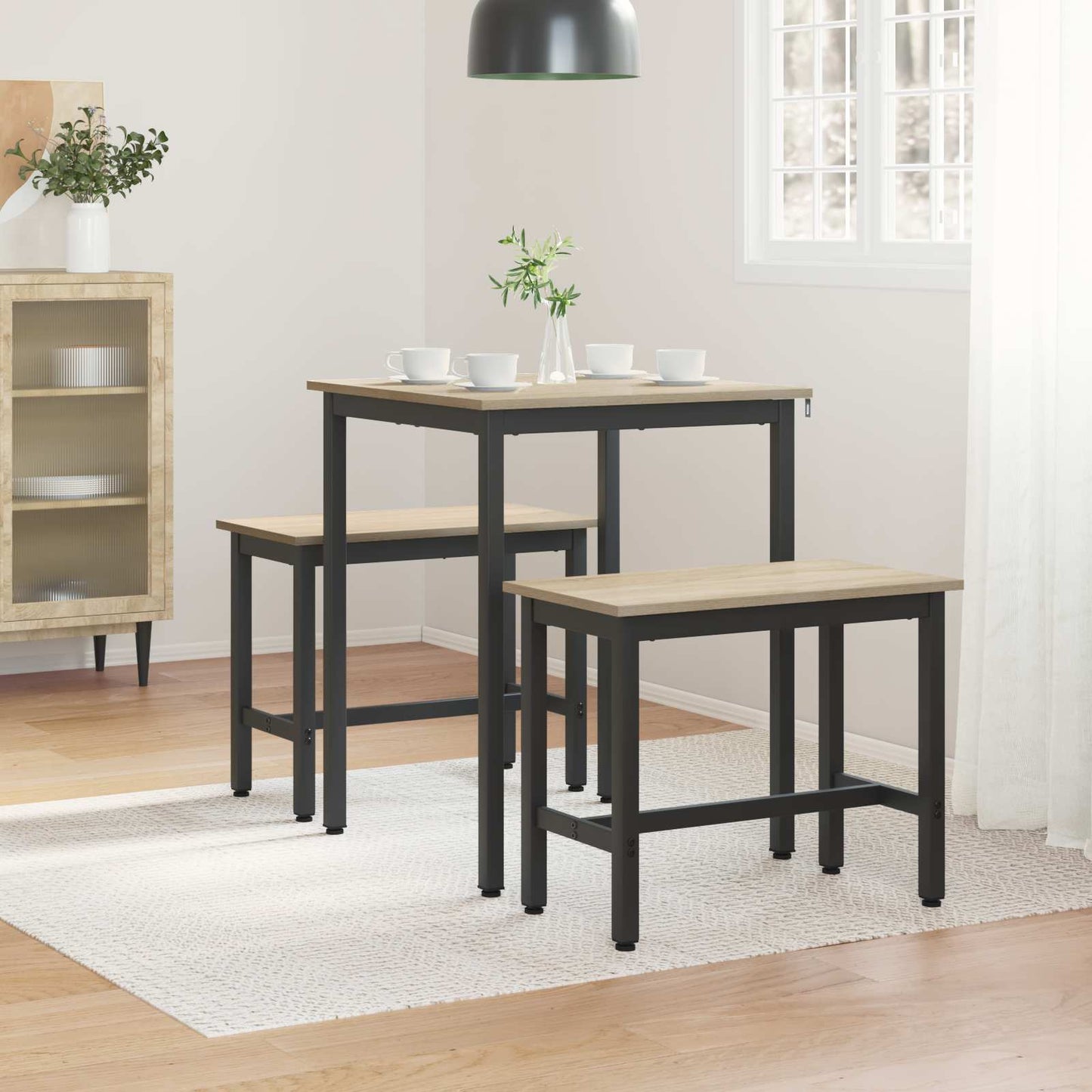 Spisebord 60 x 60 x 75 cm METALL Torget