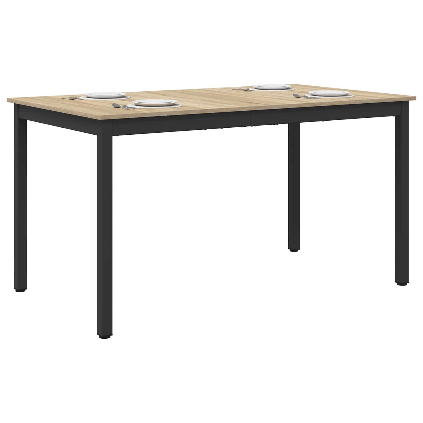 Spisebord 140 x 80 x 75 cm METALL