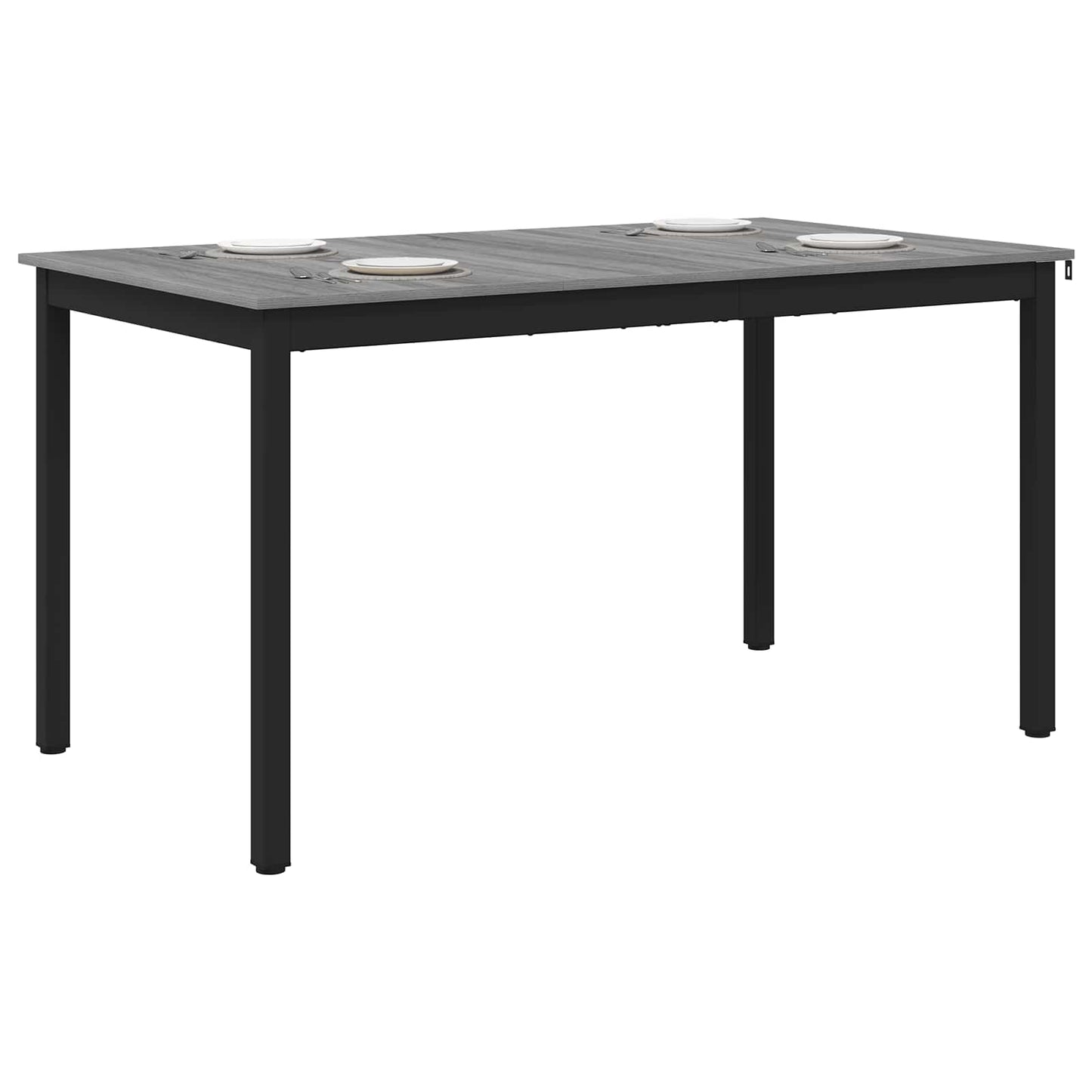 Spisebord 140 x 80 x 75 cm METALL