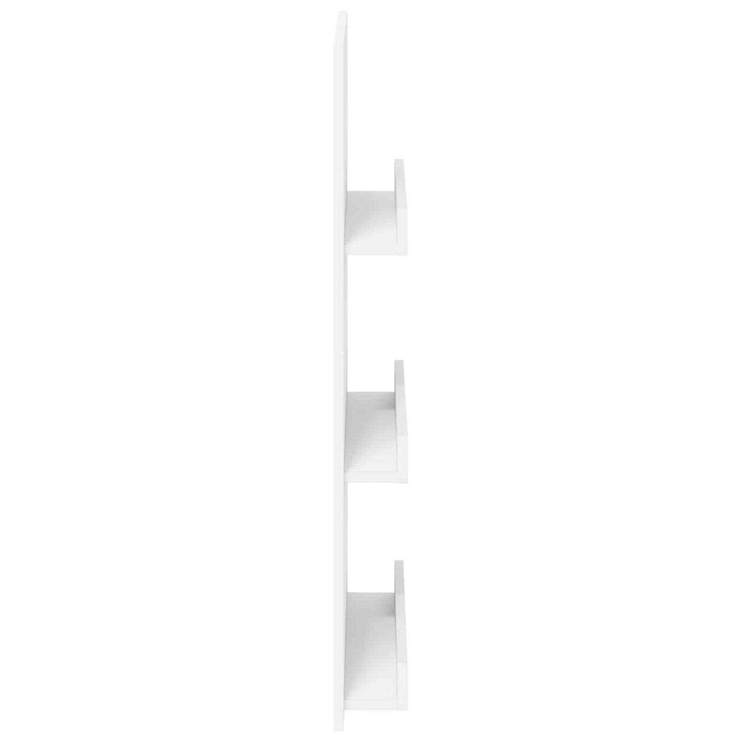 Magasinreol med hylle Hvit 51 x 11 x 102 cm Konstruert tre vidaXL