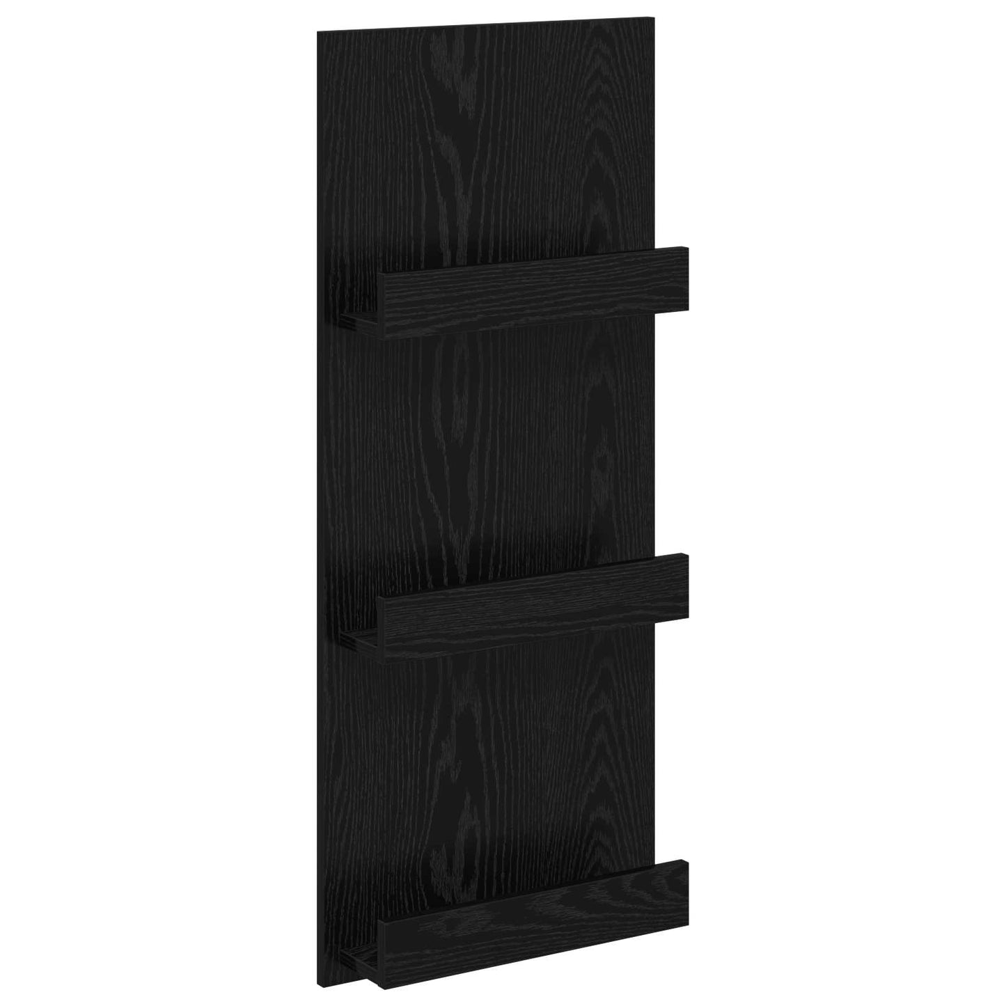 Magasinreol med hylle Svart Eik 43 x 11 x 102 cm Konstruert tre