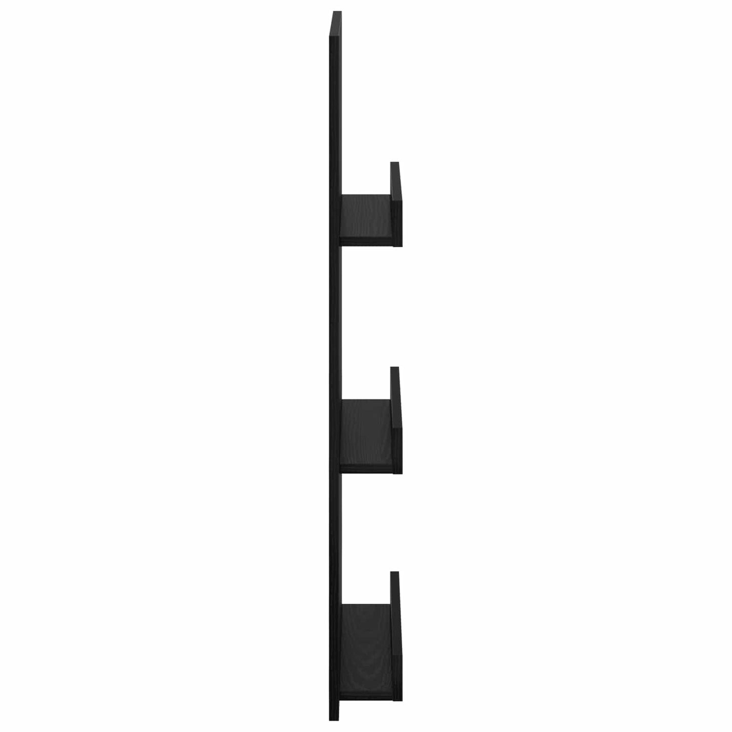 Magasinreol med hylle Svart Eik 43 x 11 x 102 cm Konstruert tre