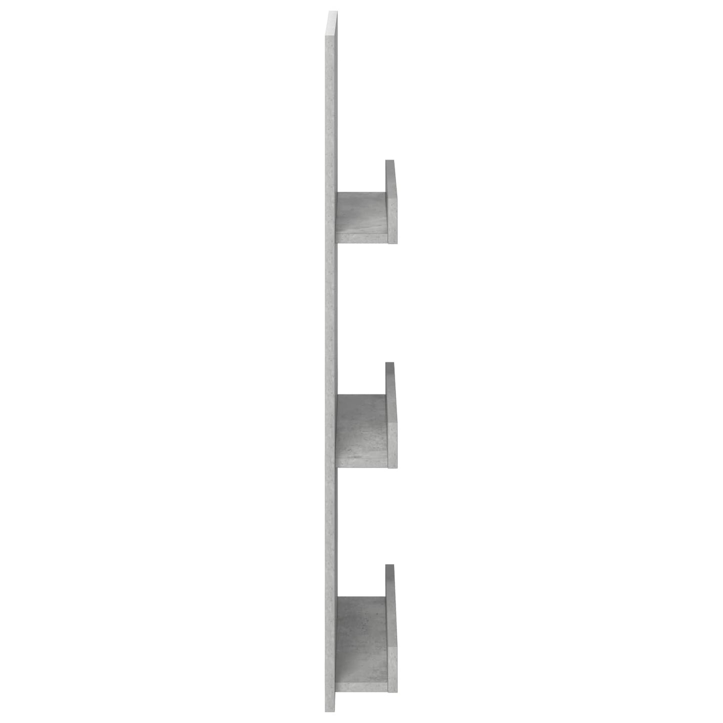 Magasinreol med hylle Betonggrå 43 x 11 x 102 cm Konstruert tre