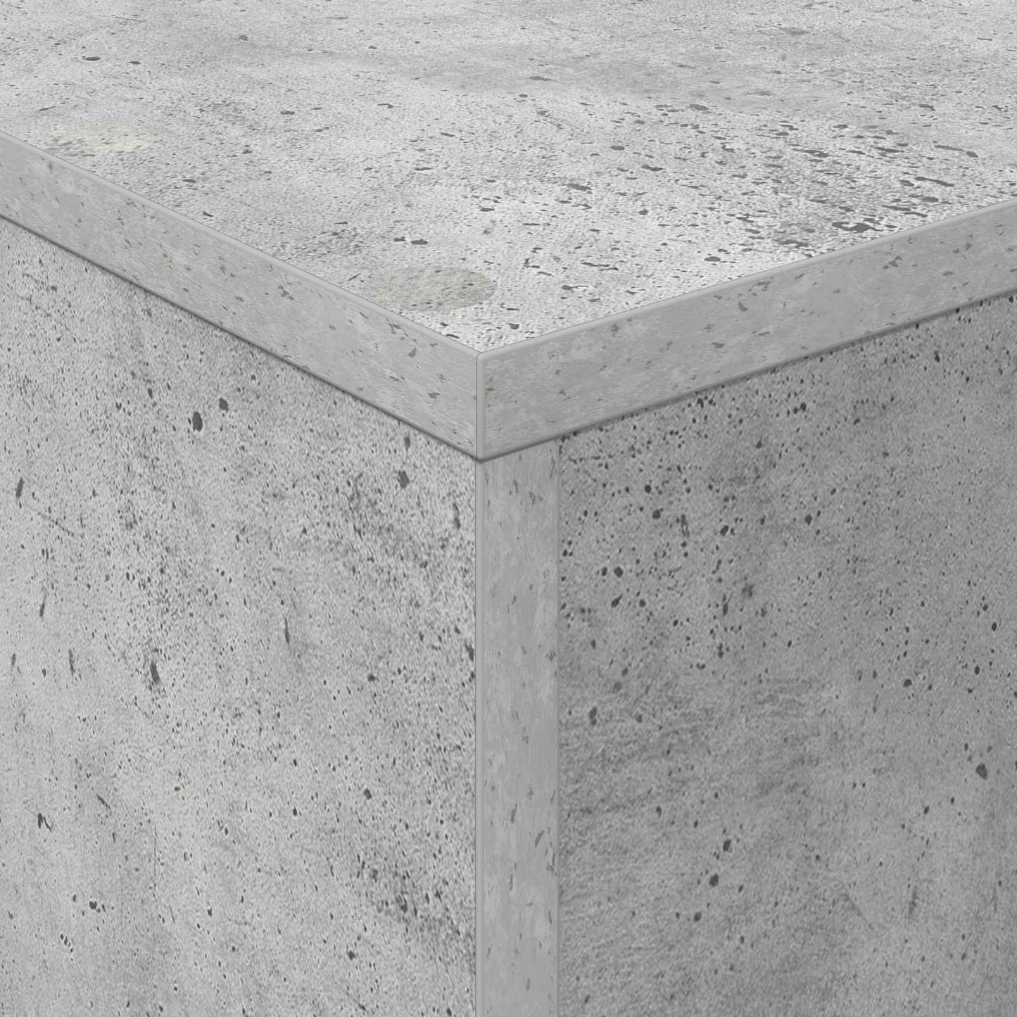 Magasinreol med hylle Betonggrå 70 x 41 x 126 cm Konstruert tre