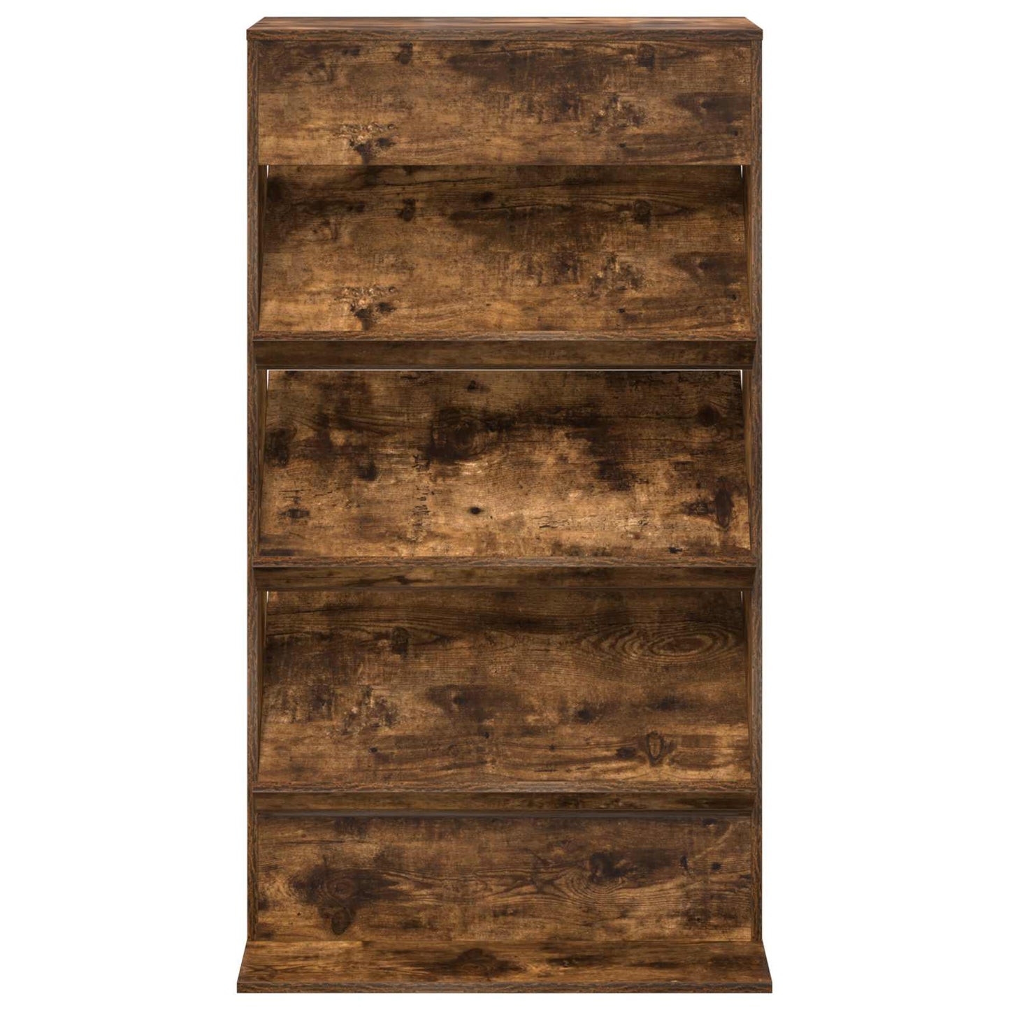 Magasinreol med hylle Røkt eik 70 x 41 x 126 cm Konstruert tre