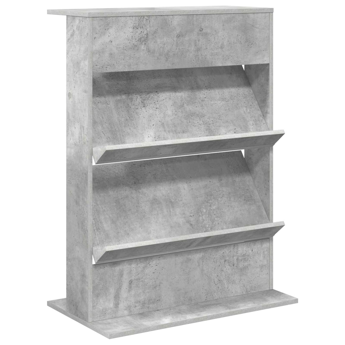 Magasinreol med hylle Betonggrå 70 x 41 x 96 cm Konstruert tre