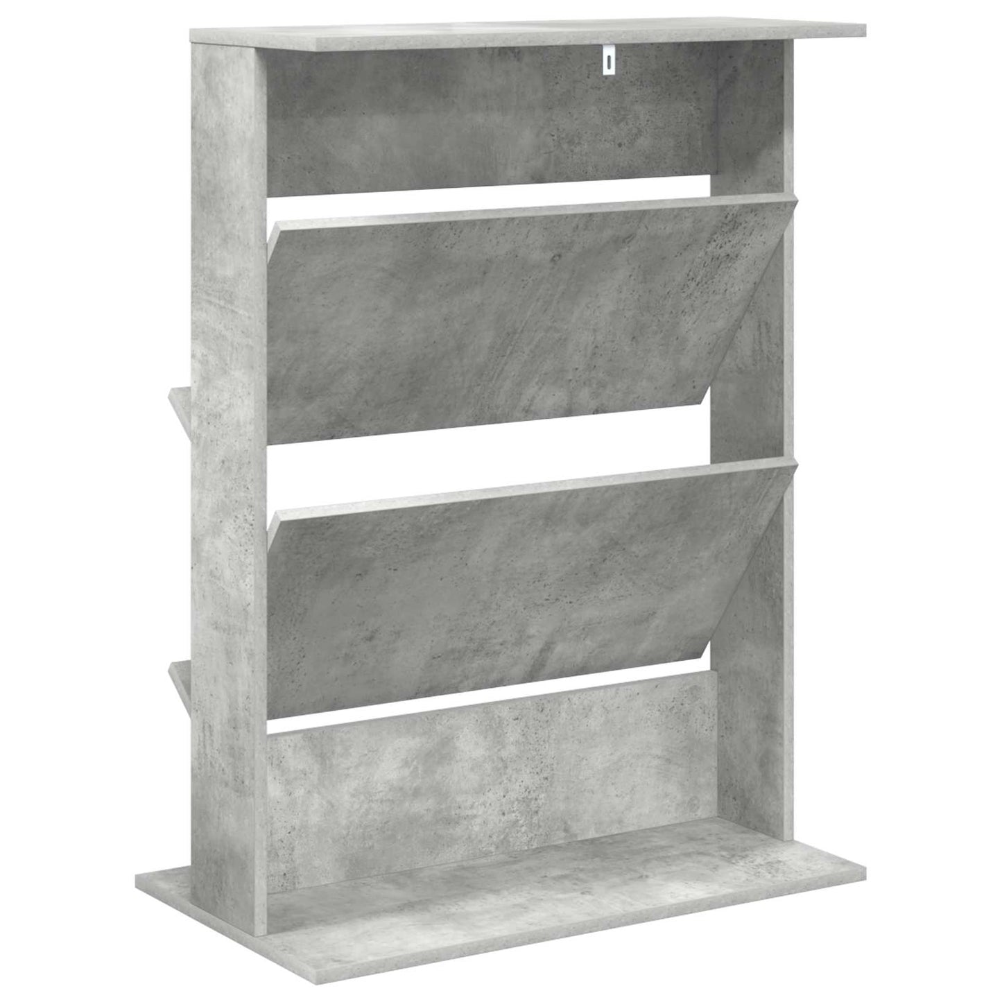 Magasinreol med hylle Betonggrå 70 x 41 x 96 cm Konstruert tre