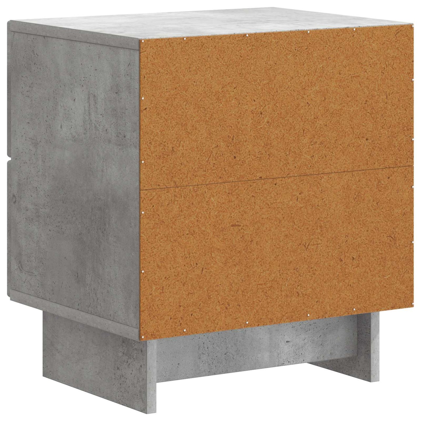 Nattbordskap 2 pcs Betonggrå 43 x 34,5 x 47,5 cm Konstruert tre