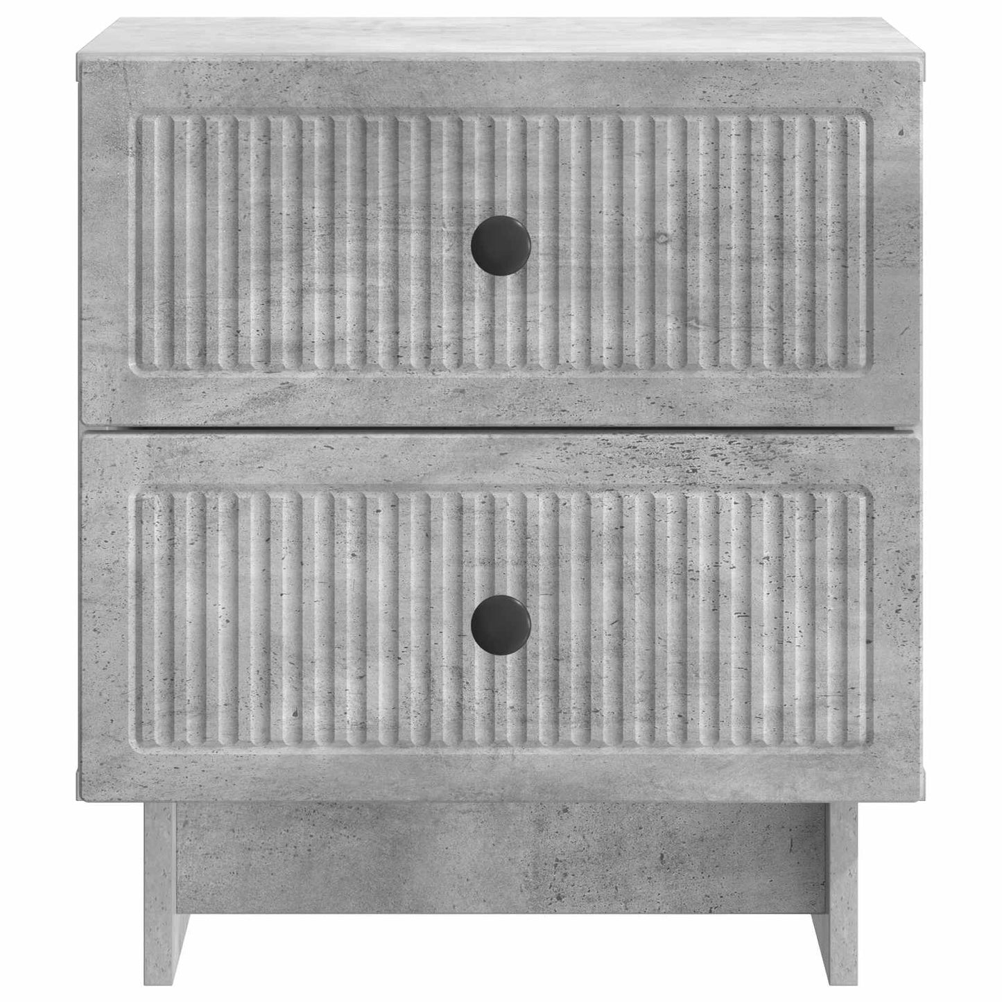 Nattbordskap 2 pcs Betonggrå 43 x 34,5 x 47,5 cm Konstruert tre