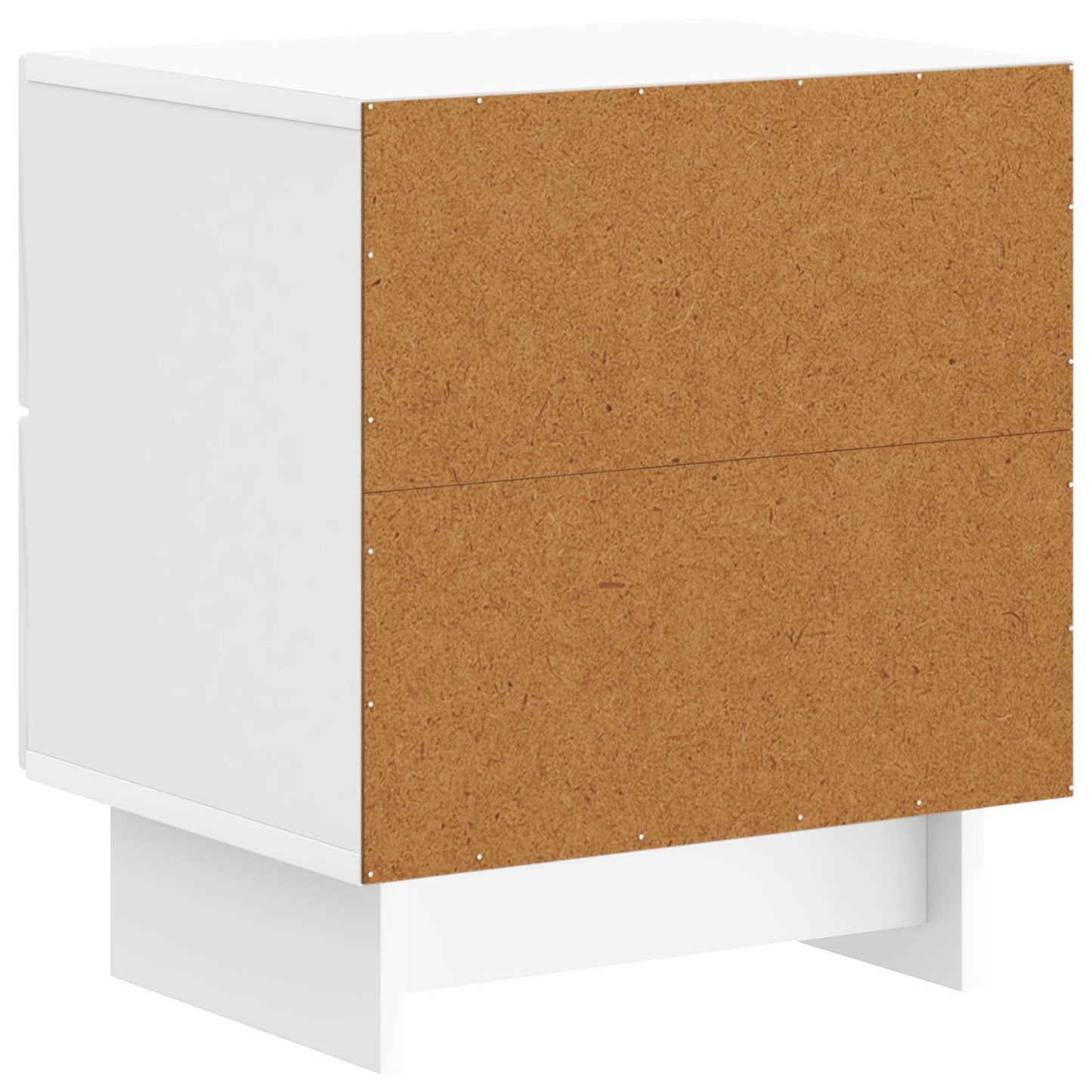 Nattbordskap Høgglans hvit 43 x 34,5 x 47,5 cm Konstruert tre