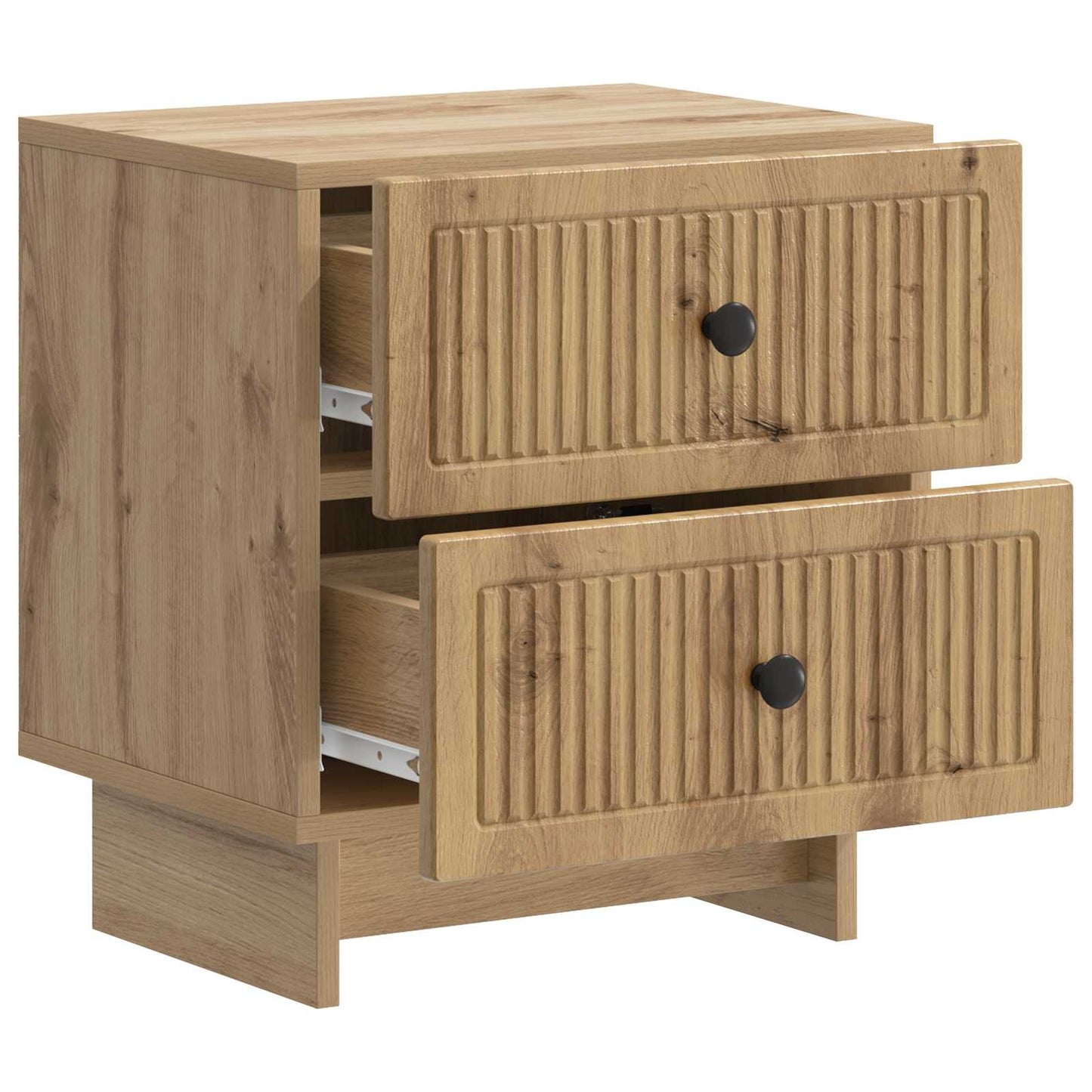 Nattbordskap med skuff 2 pcs Artisan eik 43 x 34,5 x 47,5 cm