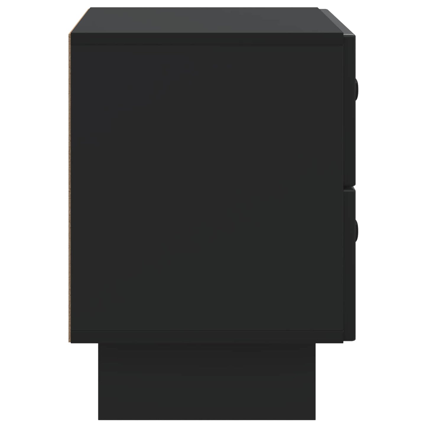 Nattbordskap med skuff Svart 62 x 34,5 x 47,5 cm Konstruert tre
