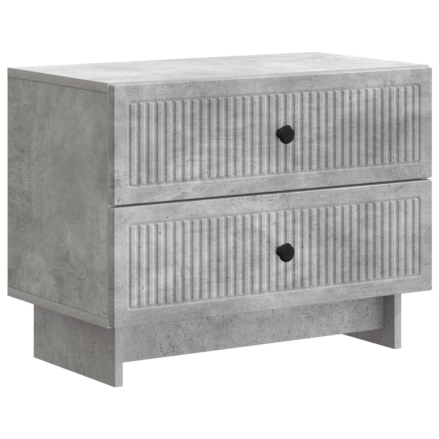 Nattbordskap Betonggrå 62 x 34,5 x 47,5 cm Konstruert tre