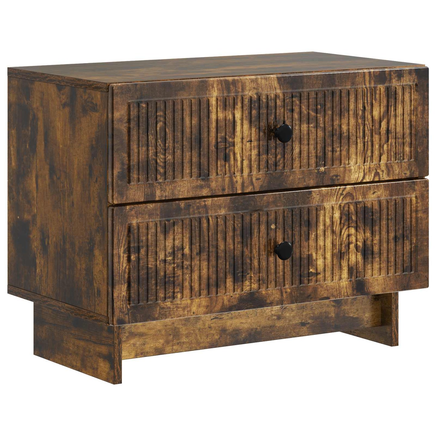 Nattbordskap Røkt Eik 62 x 34,5 x 47,5 cm Konstruert tre