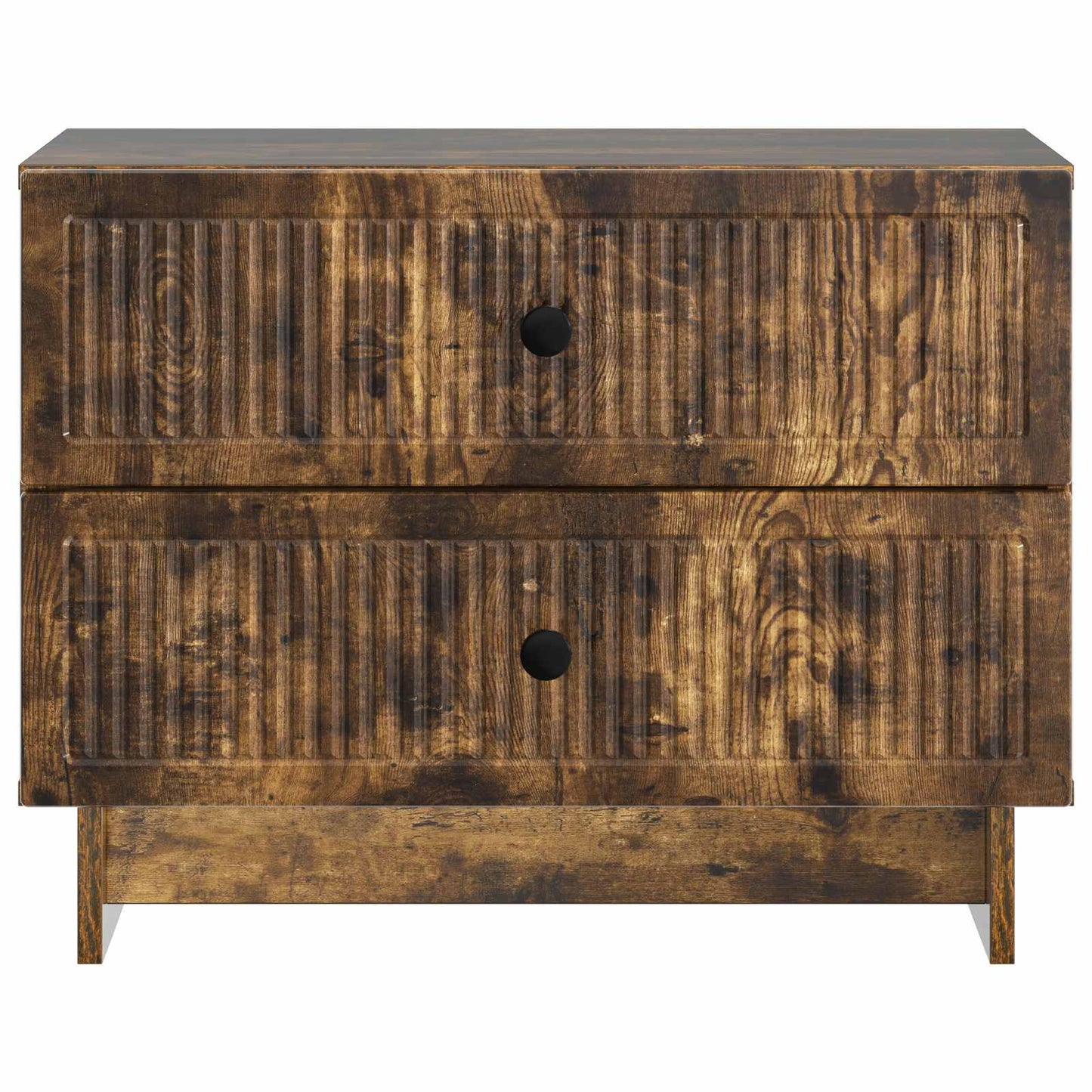 Nattbordskap Røkt Eik 62 x 34,5 x 47,5 cm Konstruert tre