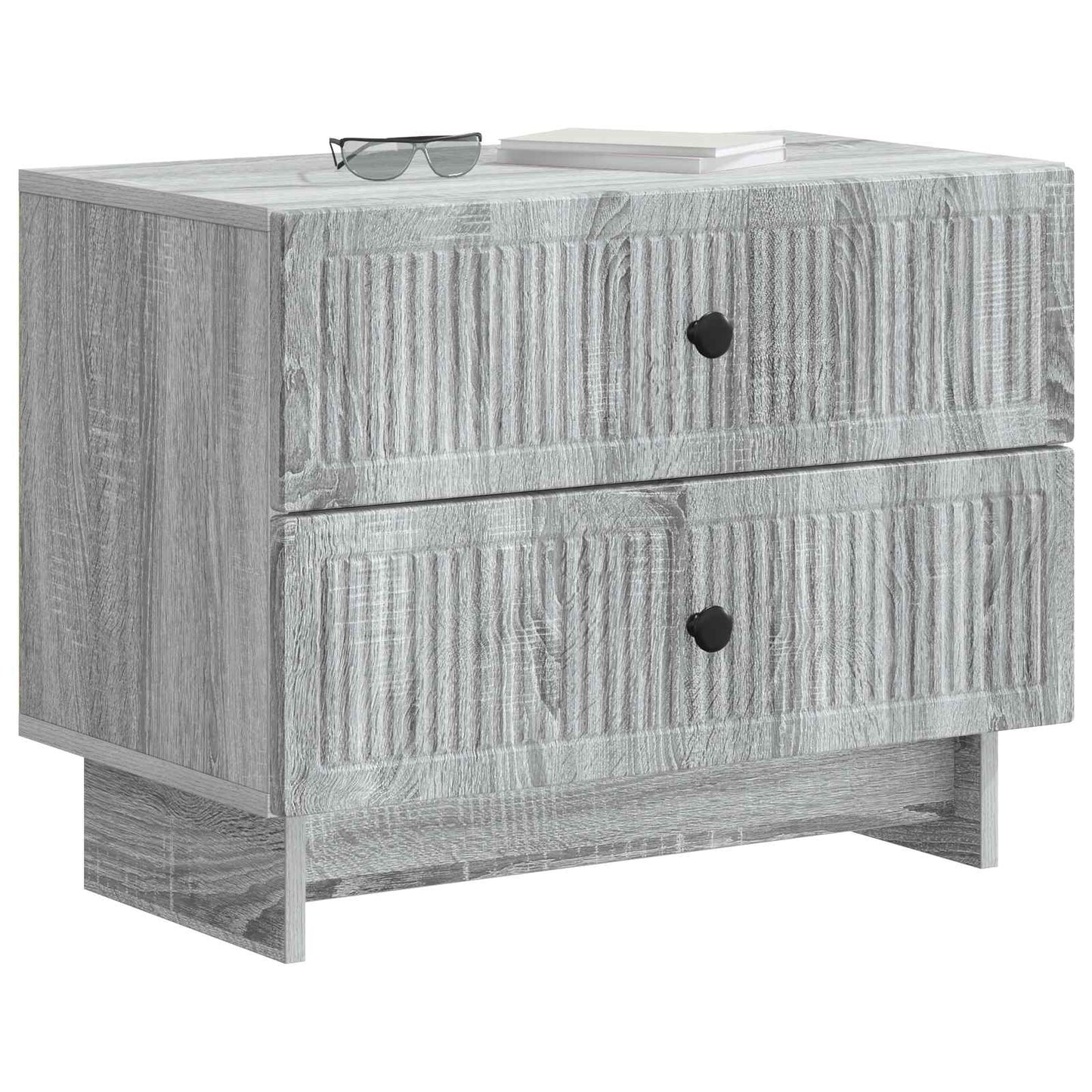 Nattbordskap Grå sonoma 62 x 34,5 x 47,5 cm Konstruert tre