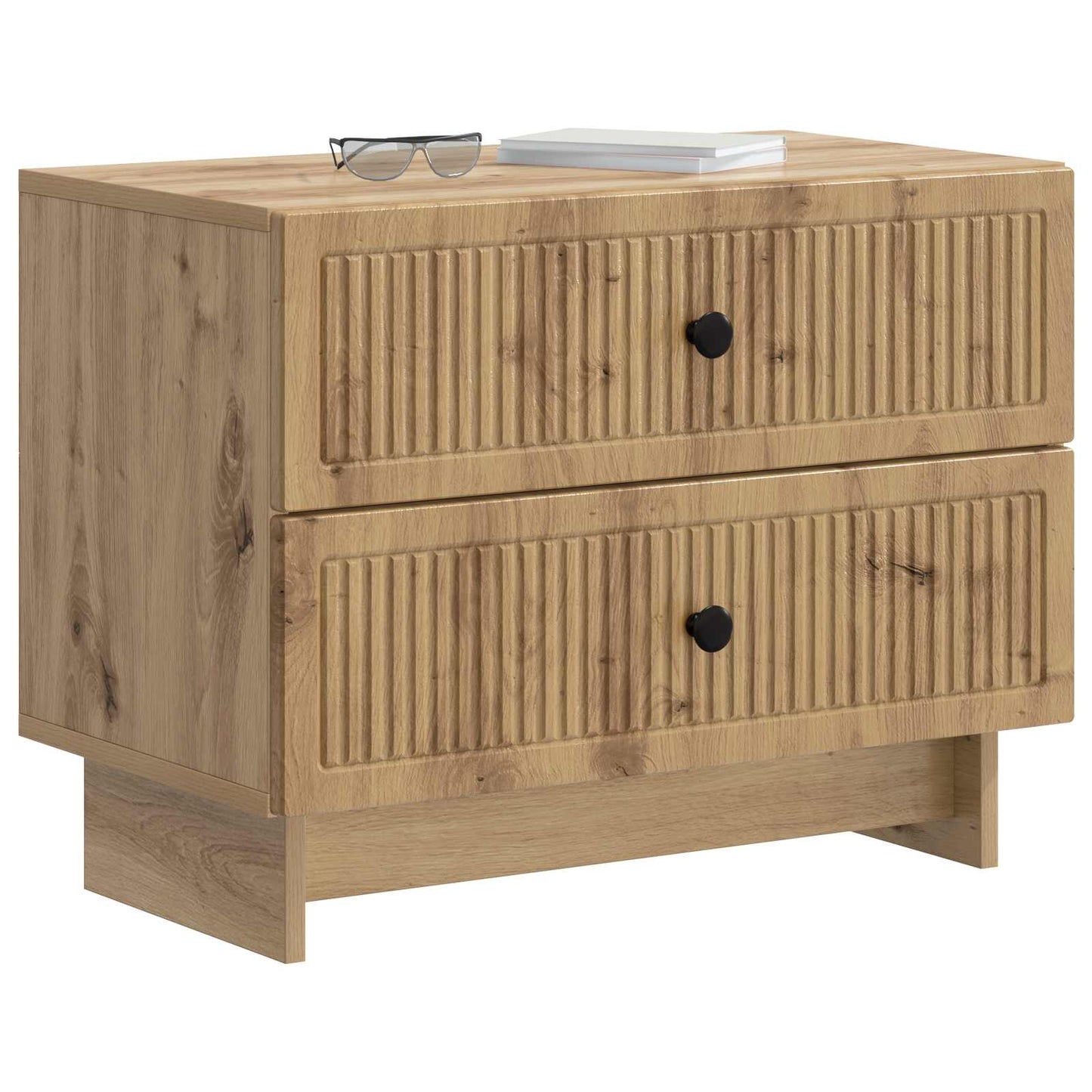 Nattbordskap Artisan eik 62 x 34,5 x 47,5 cm Konstruert tre