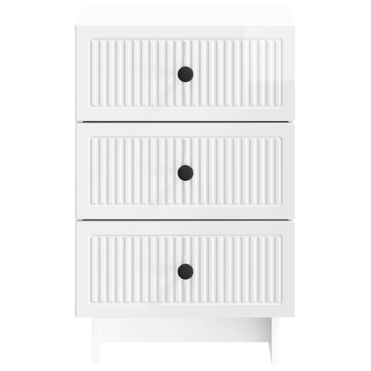 Nattbordskap Høgglans hvit 43 x 41 x 66,5 cm Konstruert tre