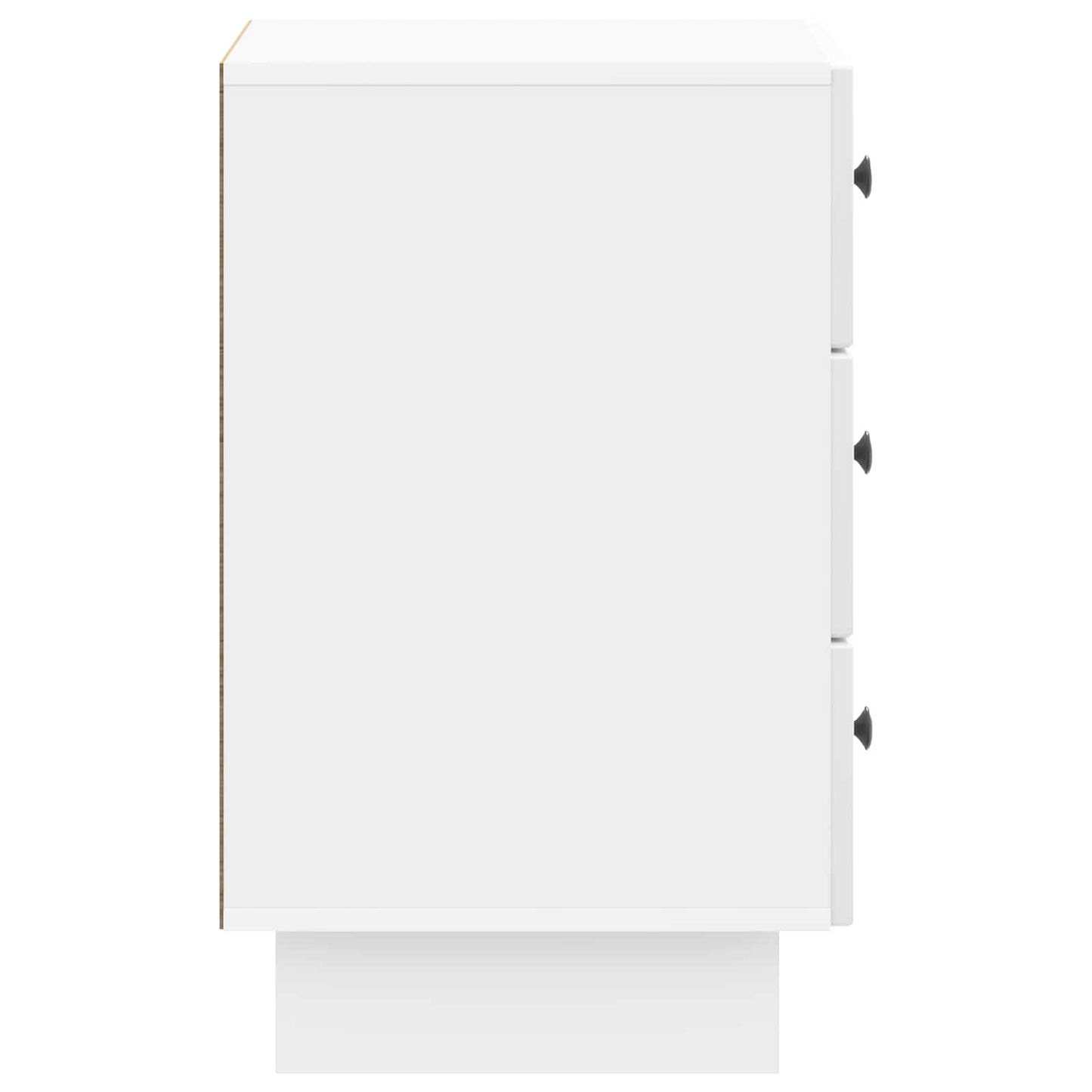 Nattbordskap Høgglans hvit 43 x 41 x 66,5 cm Konstruert tre