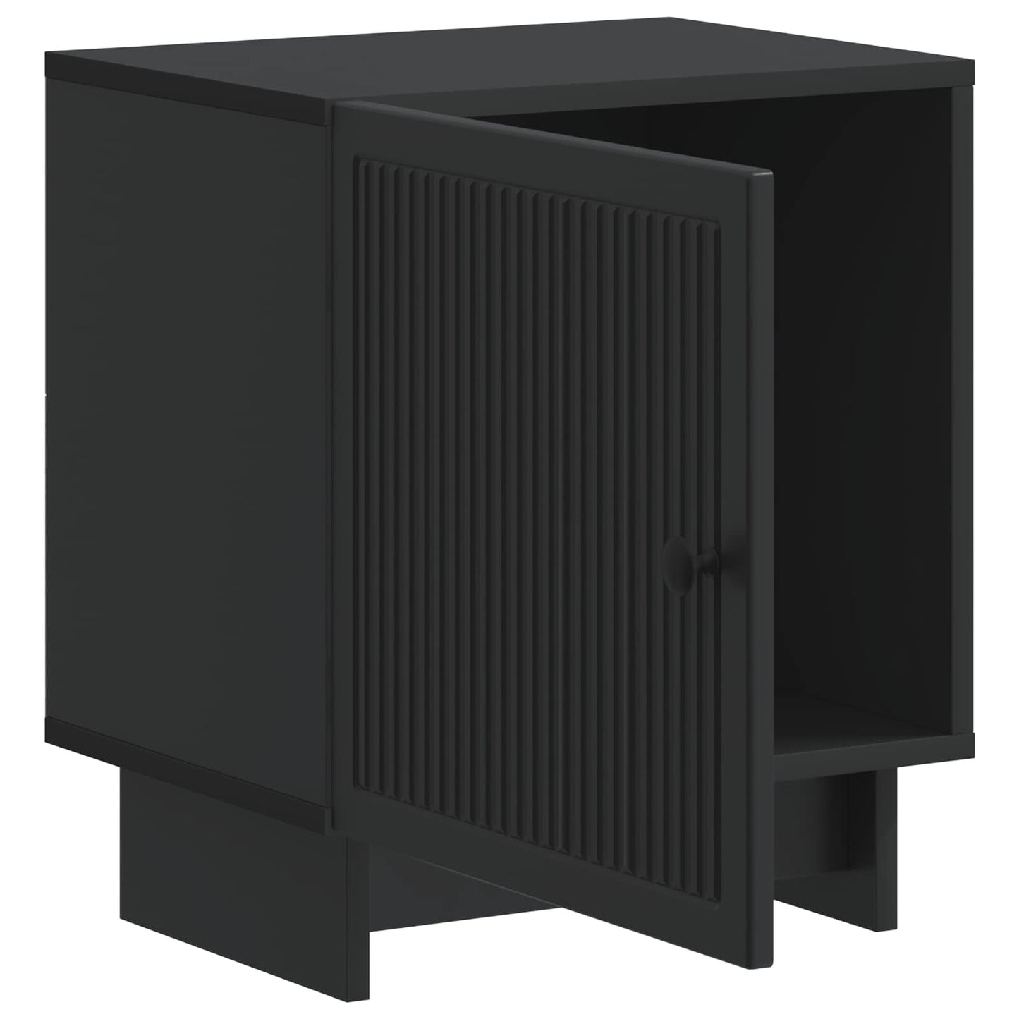 Nattbordskap 2 pcs Svart 43 x 34,5 x 50 cm Konstruert tre