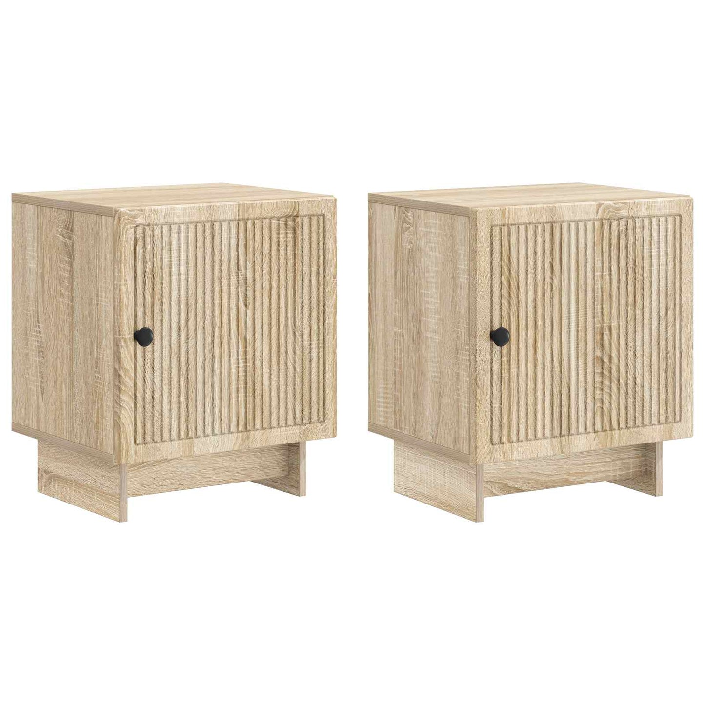 Nattbordskap 2 pcs Sonoma eik 43 x 34,5 x 50 cm Konstruert tre