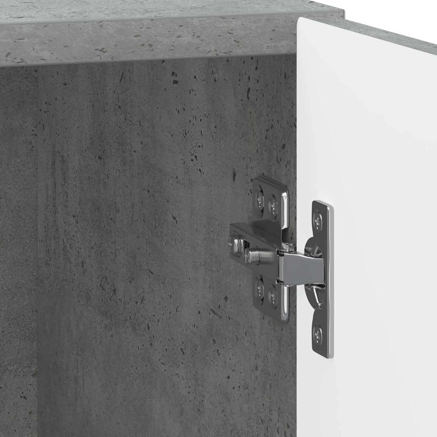 Nattbordskap 2 pcs Betonggrå 43 x 34,5 x 50 cm Konstruert tre