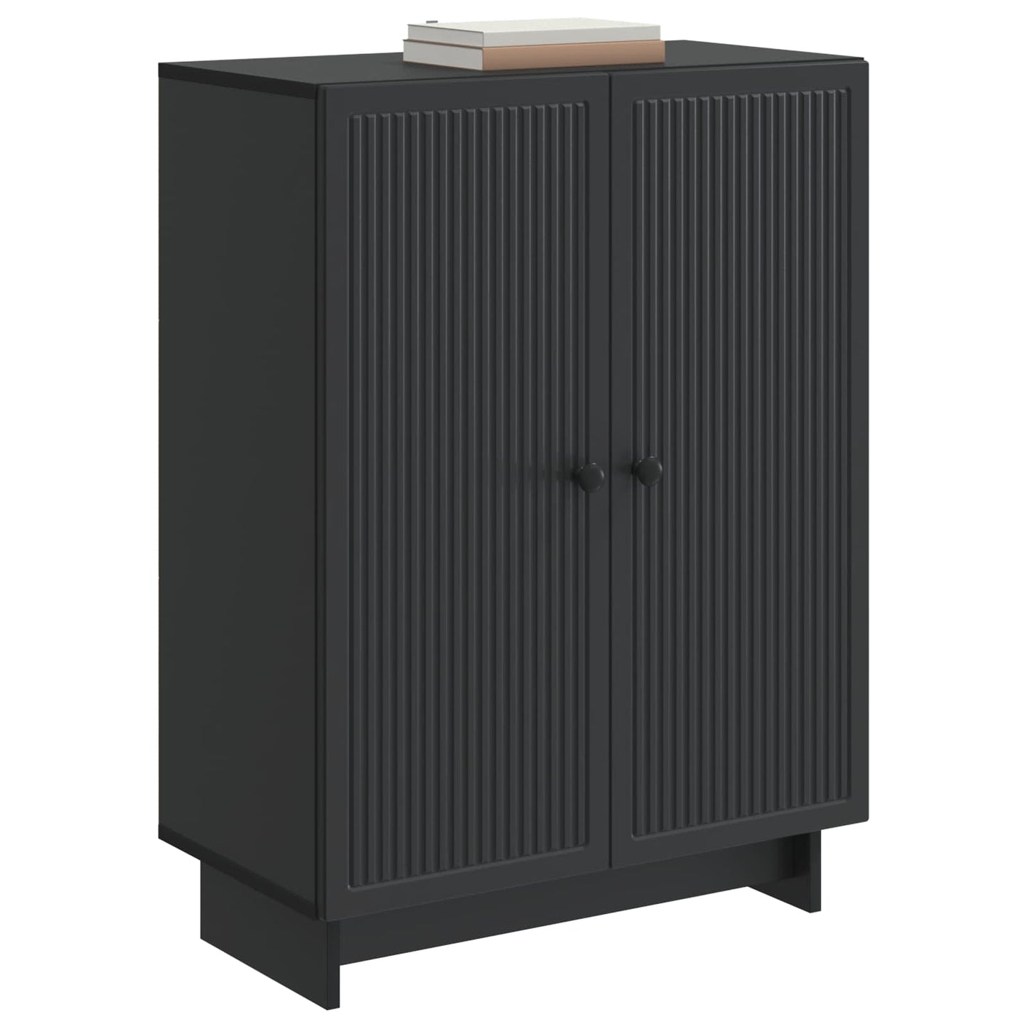 Serviesskap Svart 66 x 34,5 x 90 cm Konstruert tre