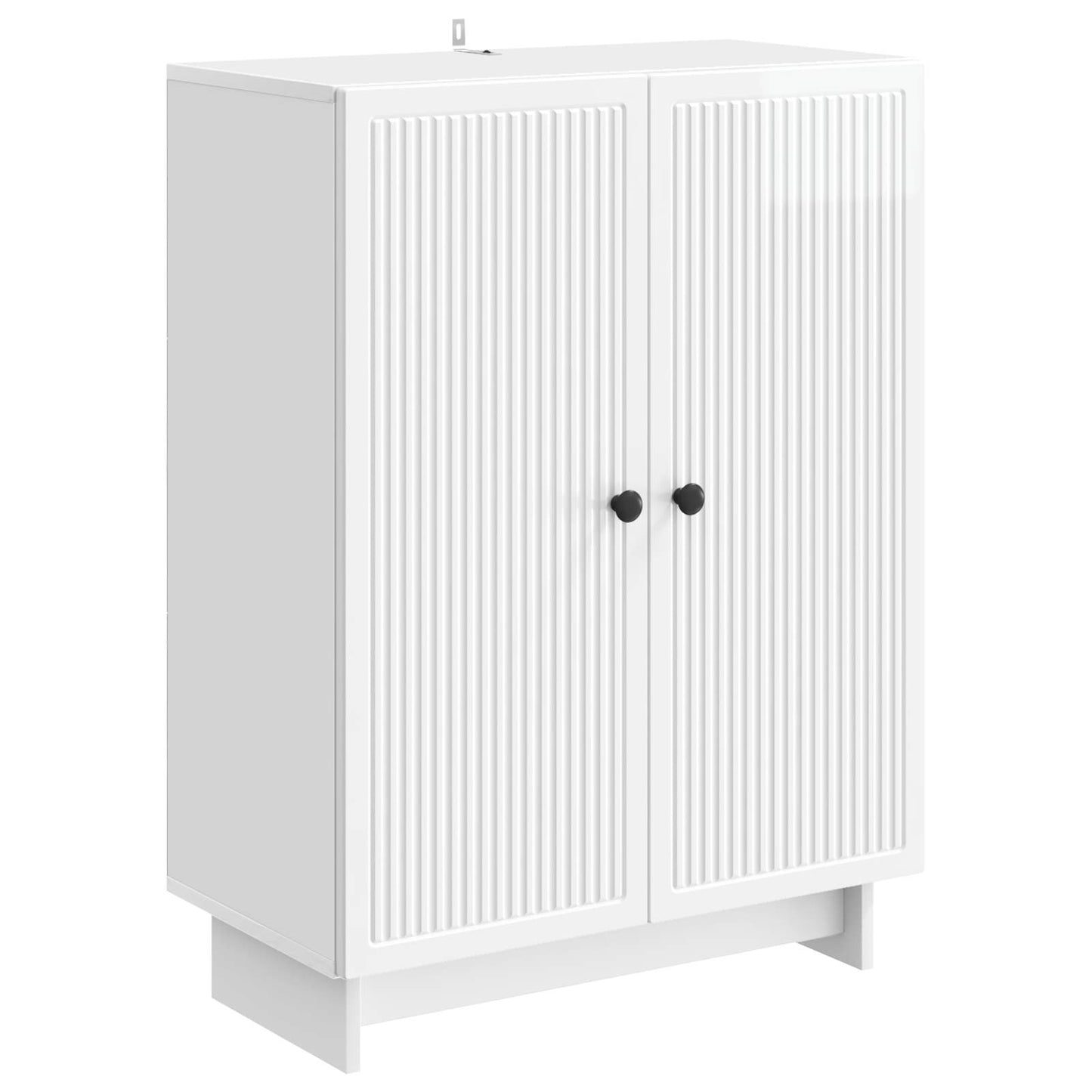 Serviesskap Høgglans hvit 66 x 34,5 x 90 cm Konstruert tre
