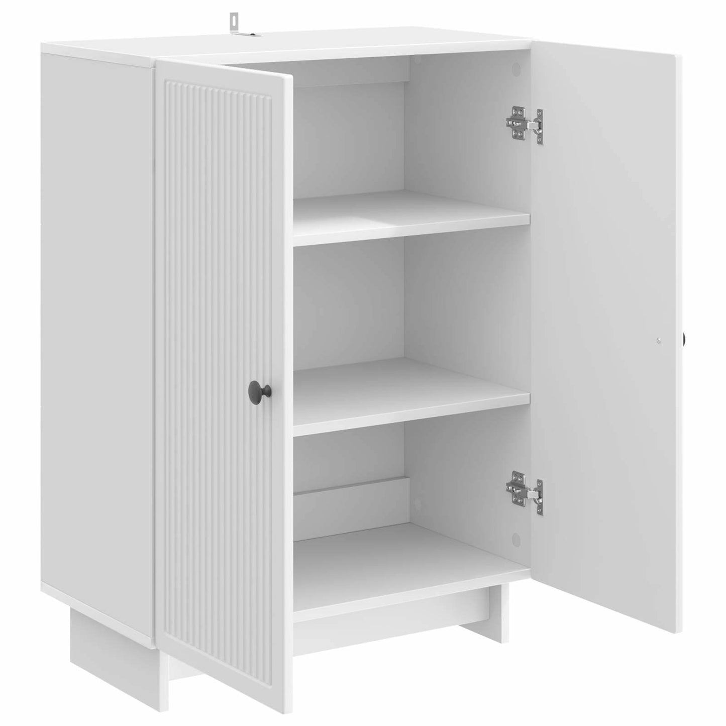 Serviesskap Høgglans hvit 66 x 34,5 x 90 cm Konstruert tre