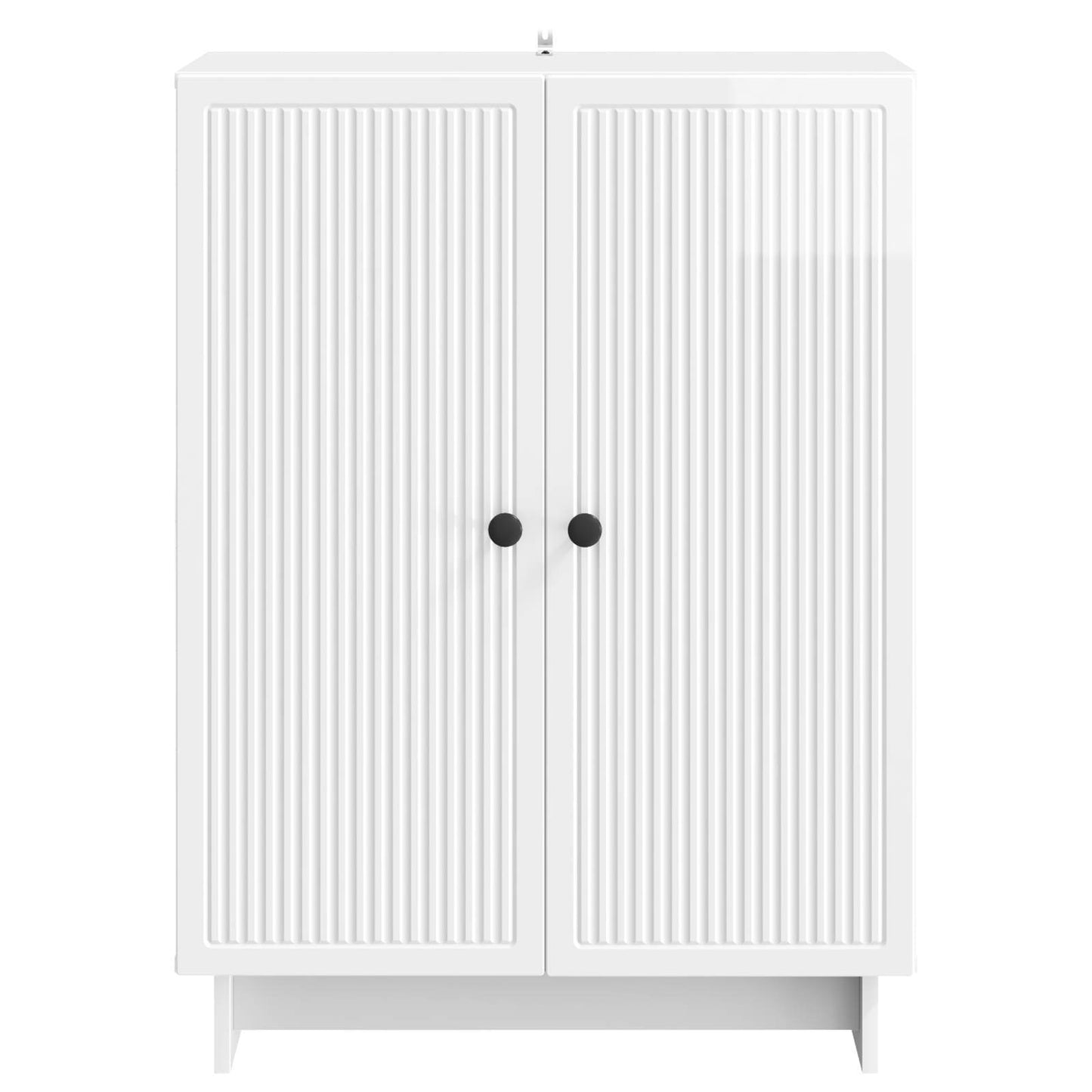 Serviesskap Høgglans hvit 66 x 34,5 x 90 cm Konstruert tre