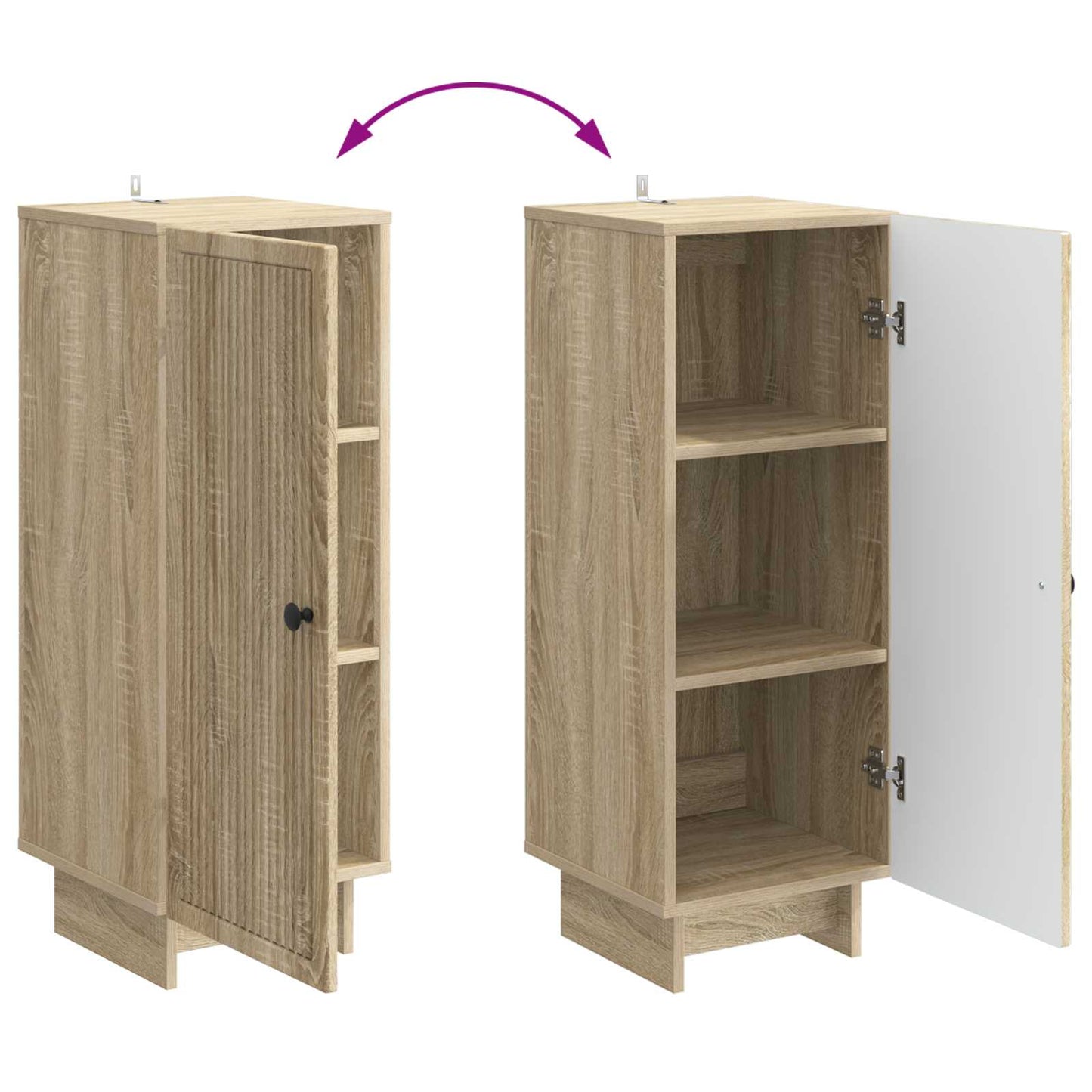 Serviesskap Sonoma eik 33 x 34,5 x 90 cm Konstruert tre