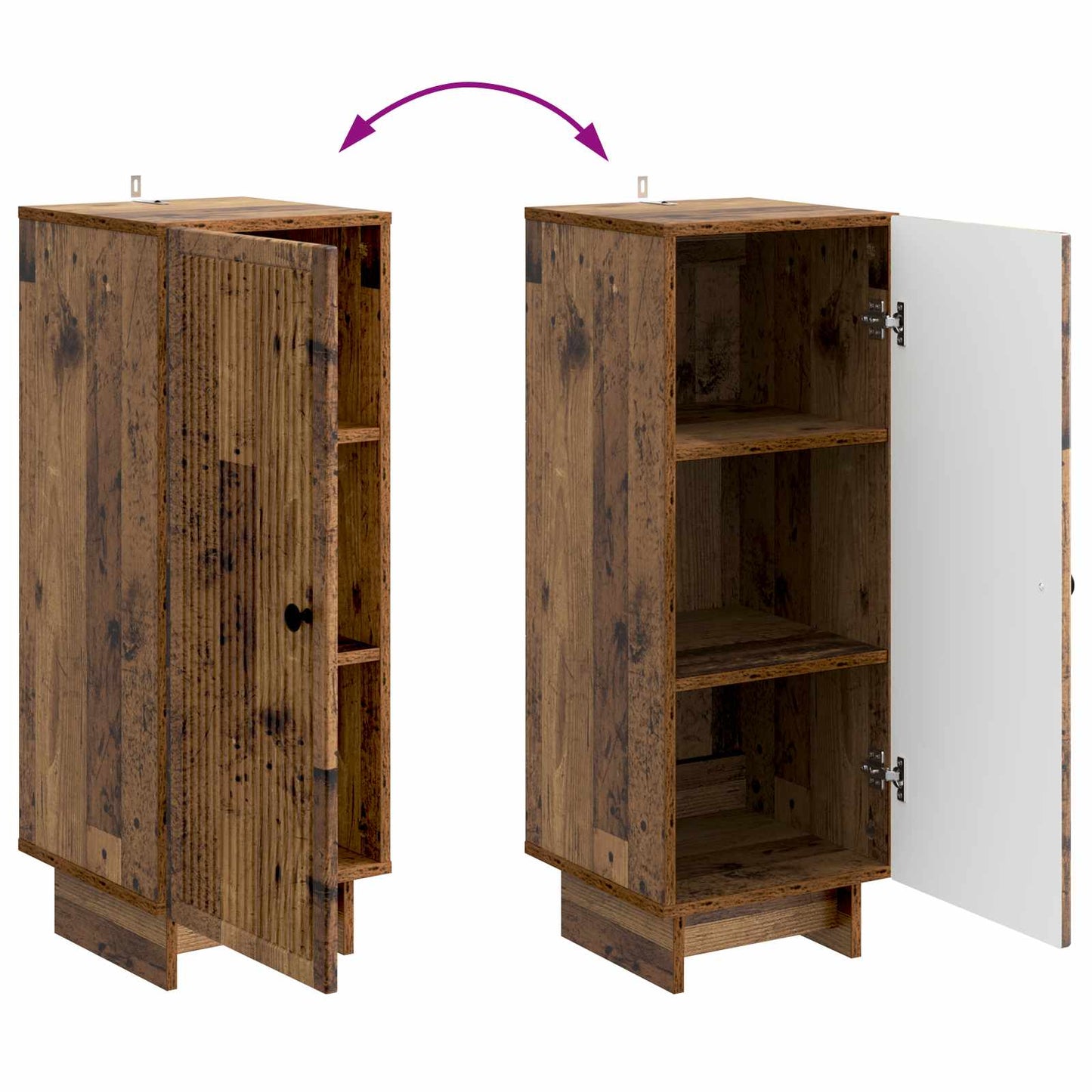 Serviesskap Gammelt tre 33 x 34,5 x 90 cm Konstruert tre