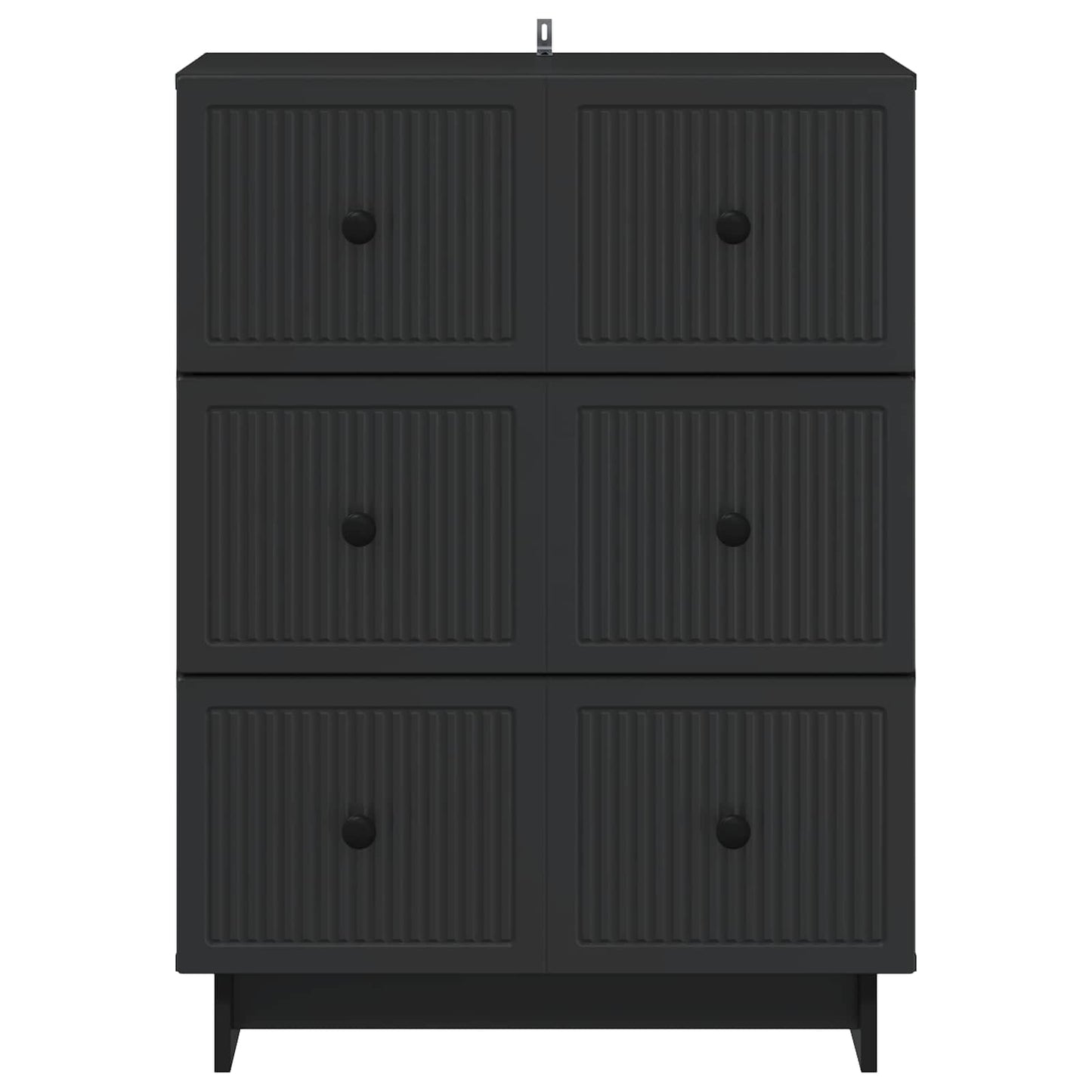 Skuffeskap Svart 66 x 34,5 x 90 cm Konstruert tre