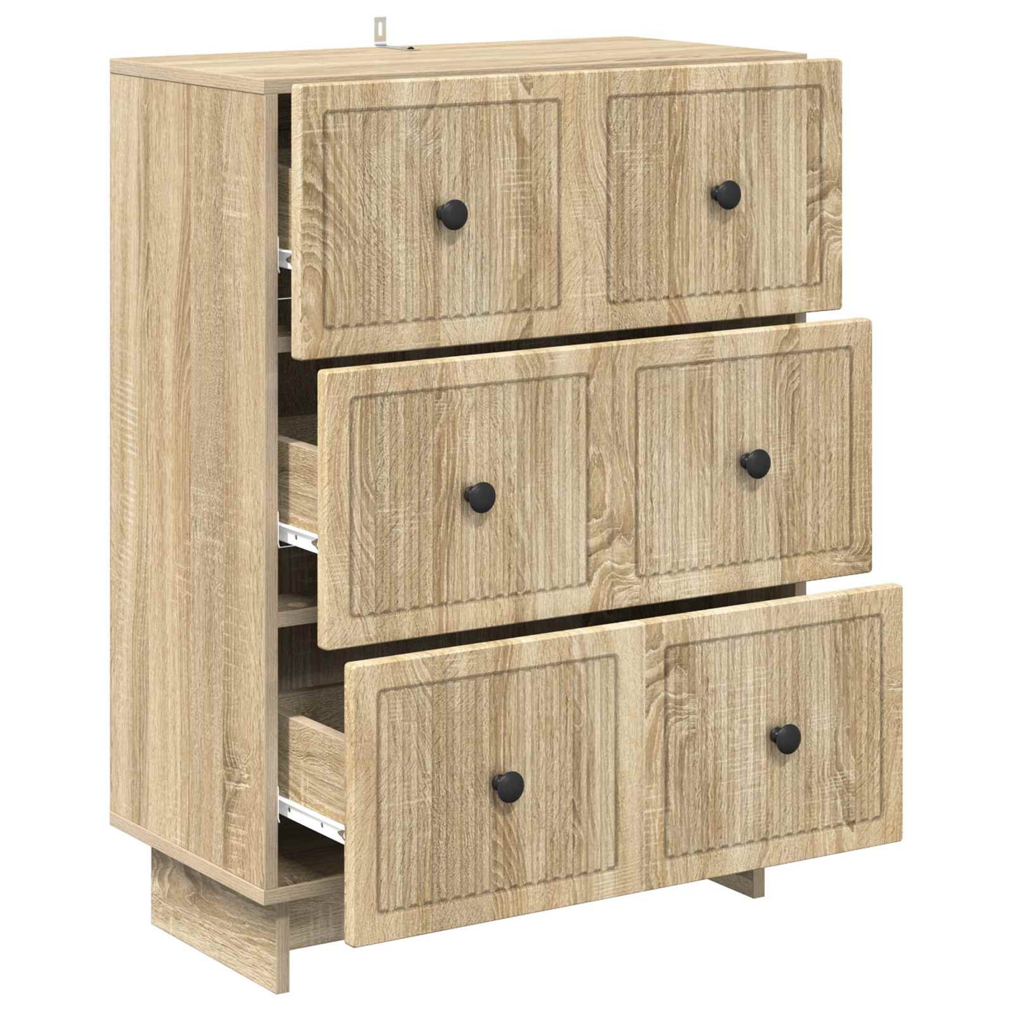 Skuffeskap Sonoma eik 66 x 34,5 x 90 cm Konstruert tre