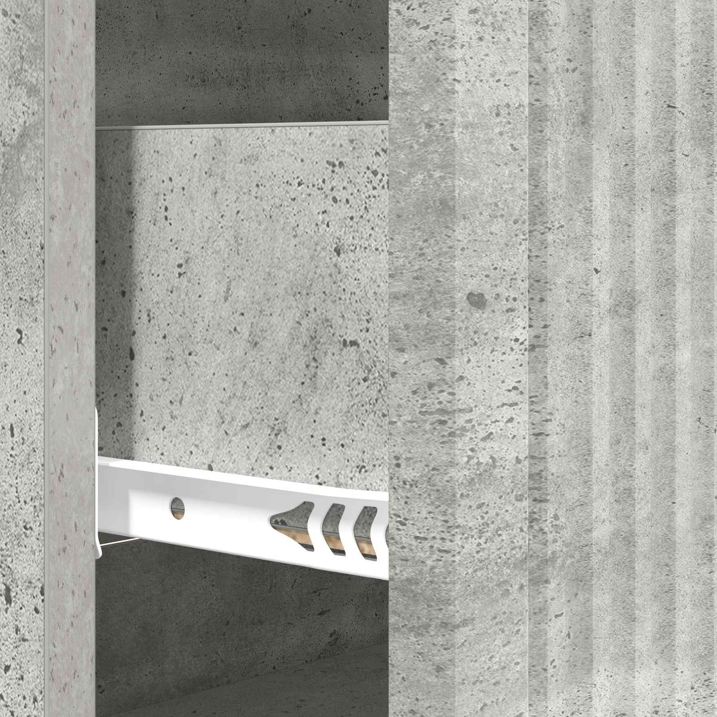 Skuffeskap Betonggrå 66 x 34,5 x 90 cm Konstruert tre