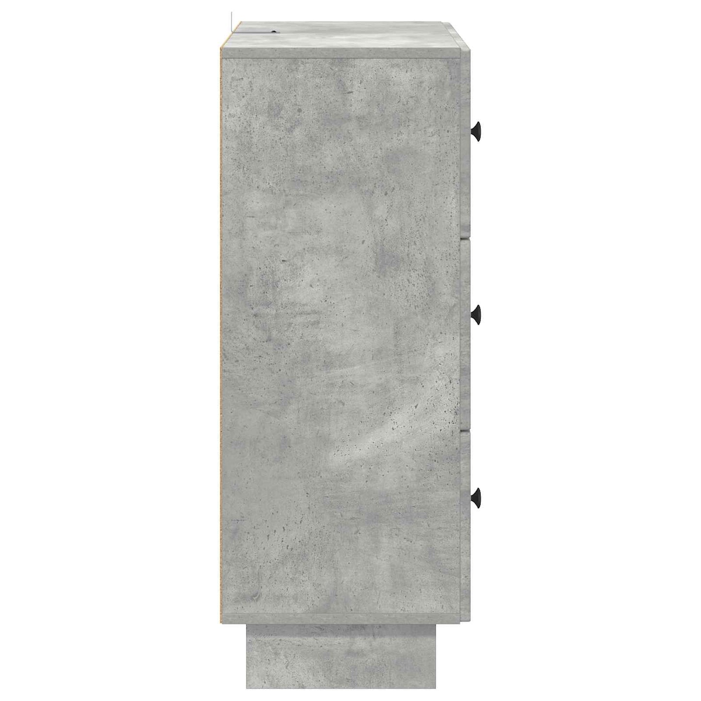 Skuffeskap Betonggrå 66 x 34,5 x 90 cm Konstruert tre