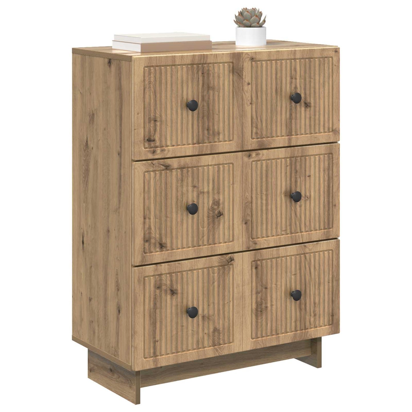 Skuffeskap Artisan eik 66 x 34,5 x 90 cm Konstruert tre