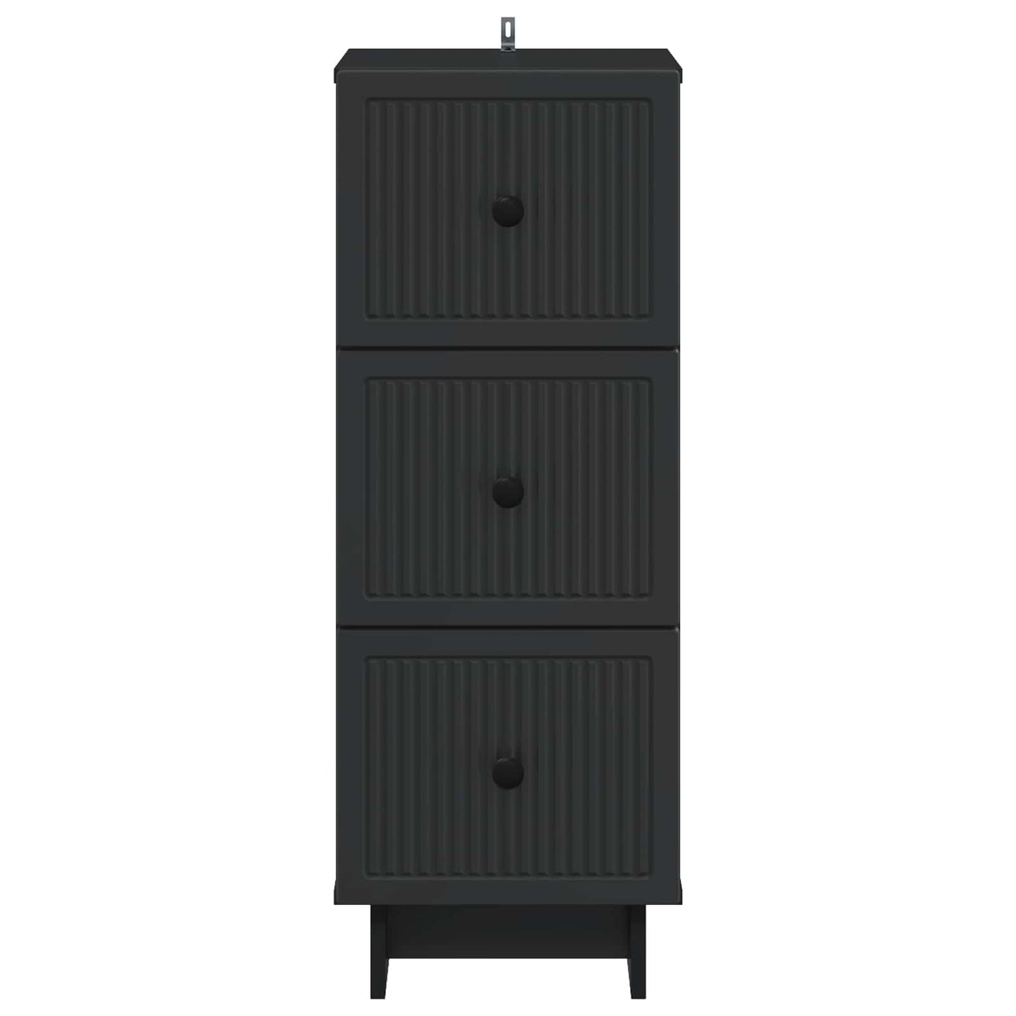Skuffeskap Svart 33 x 34,5 x 90 cm Konstruert tre