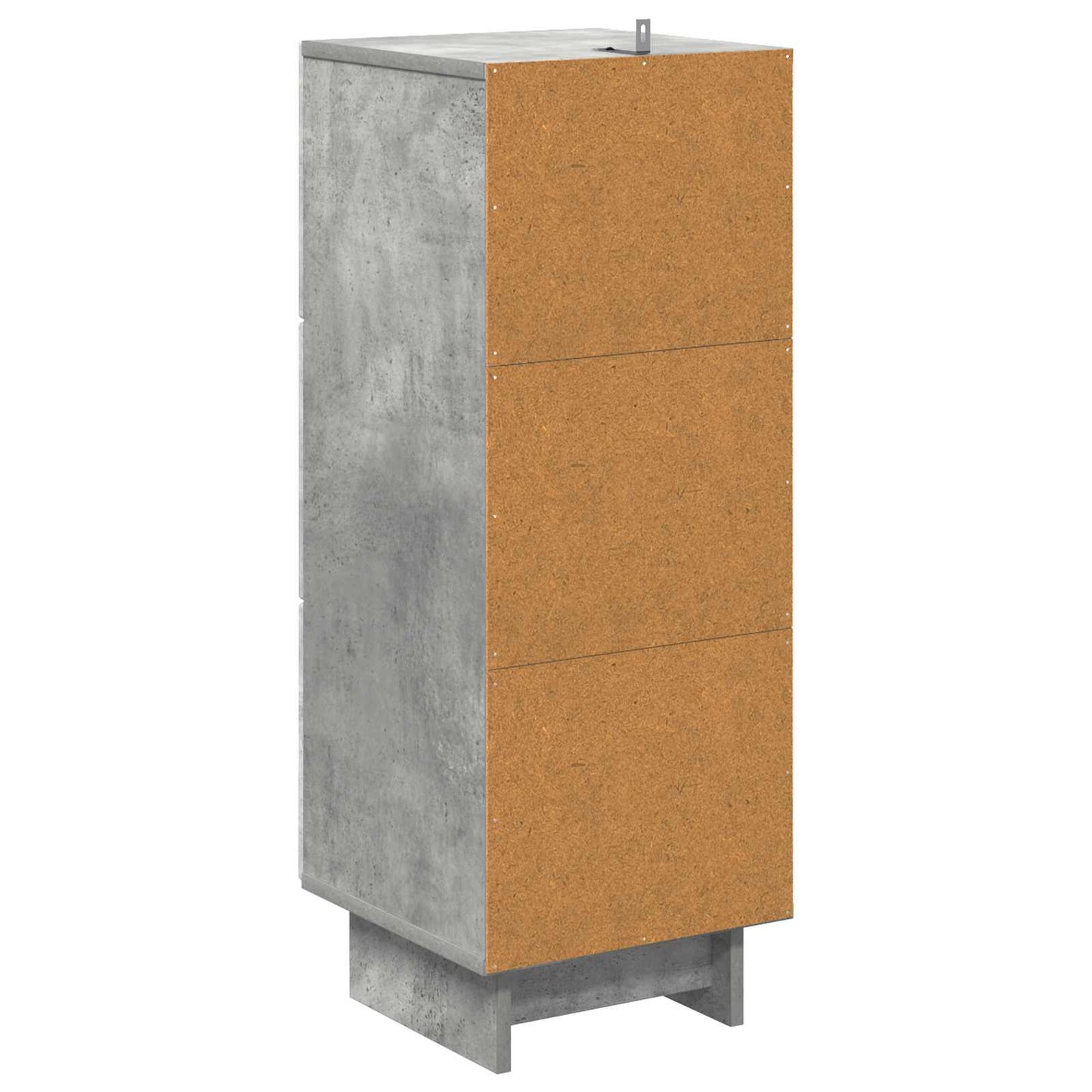 Skuffeskap Betonggrå 33 x 34,5 x 90 cm Konstruert tre