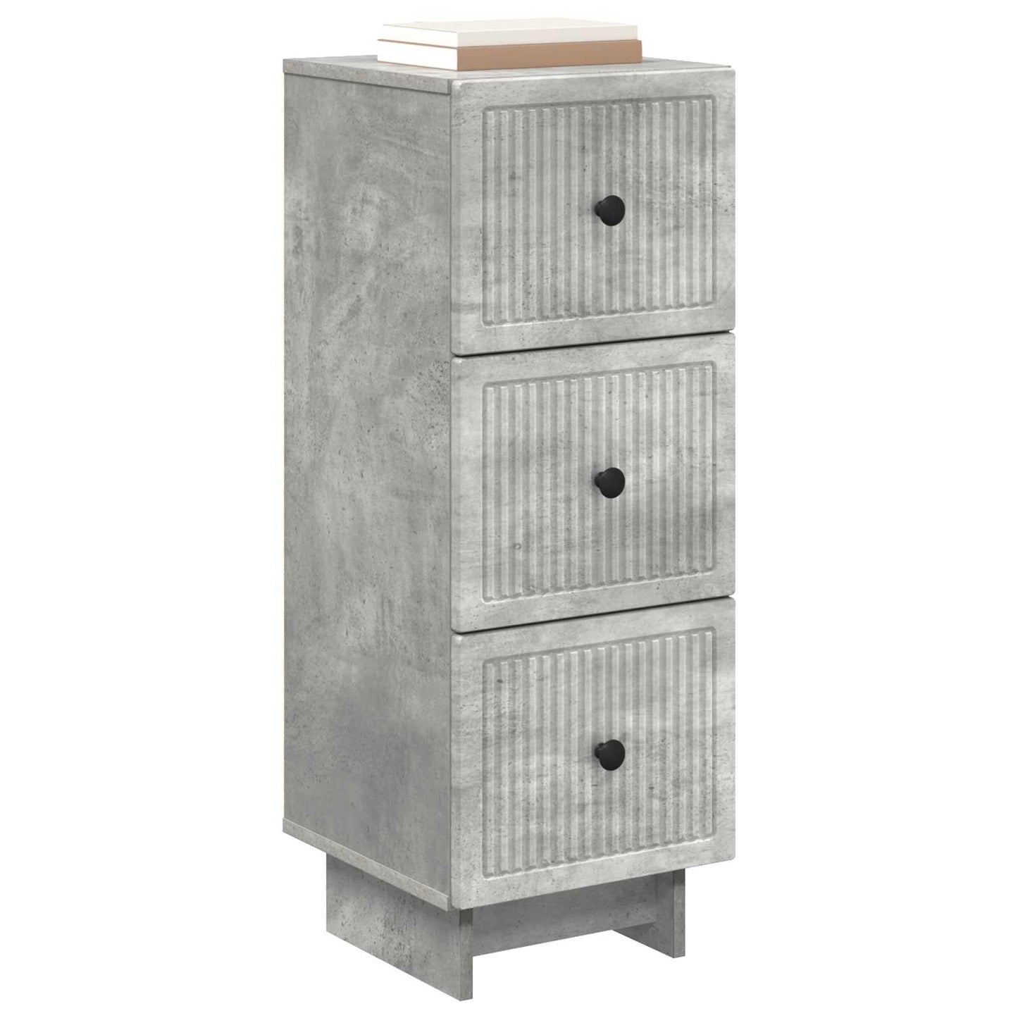 Skuffeskap Betonggrå 33 x 34,5 x 90 cm Konstruert tre