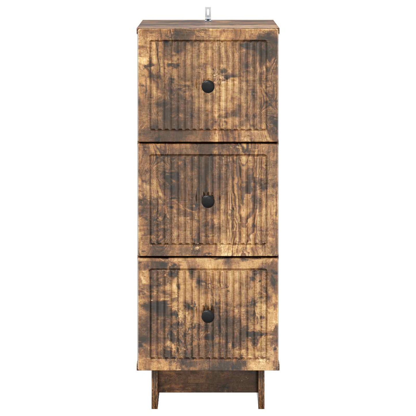 Skuffeskap Røkt Eik 33 x 34,5 x 90 cm Konstruert tre