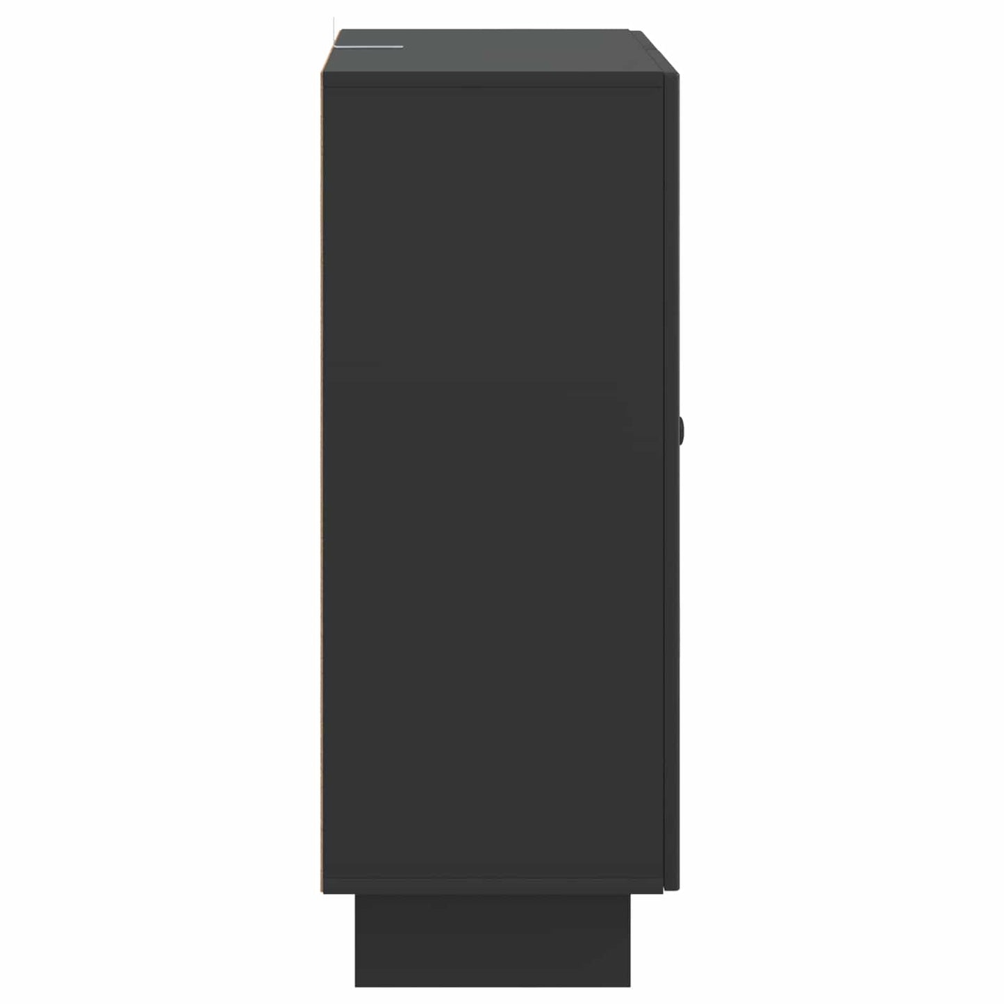 Serviesskap med skuff Svart 66 x 34,5 x 90 cm Konstruert tre
