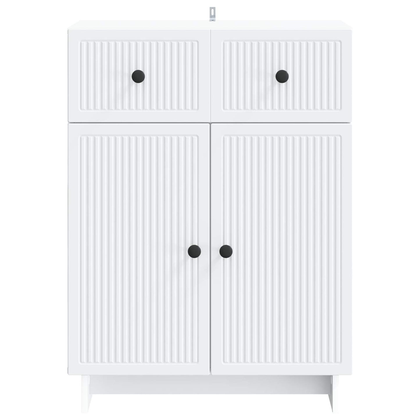 Serviesskap med skuff Hvit 66 x 34,5 x 90 cm Konstruert tre